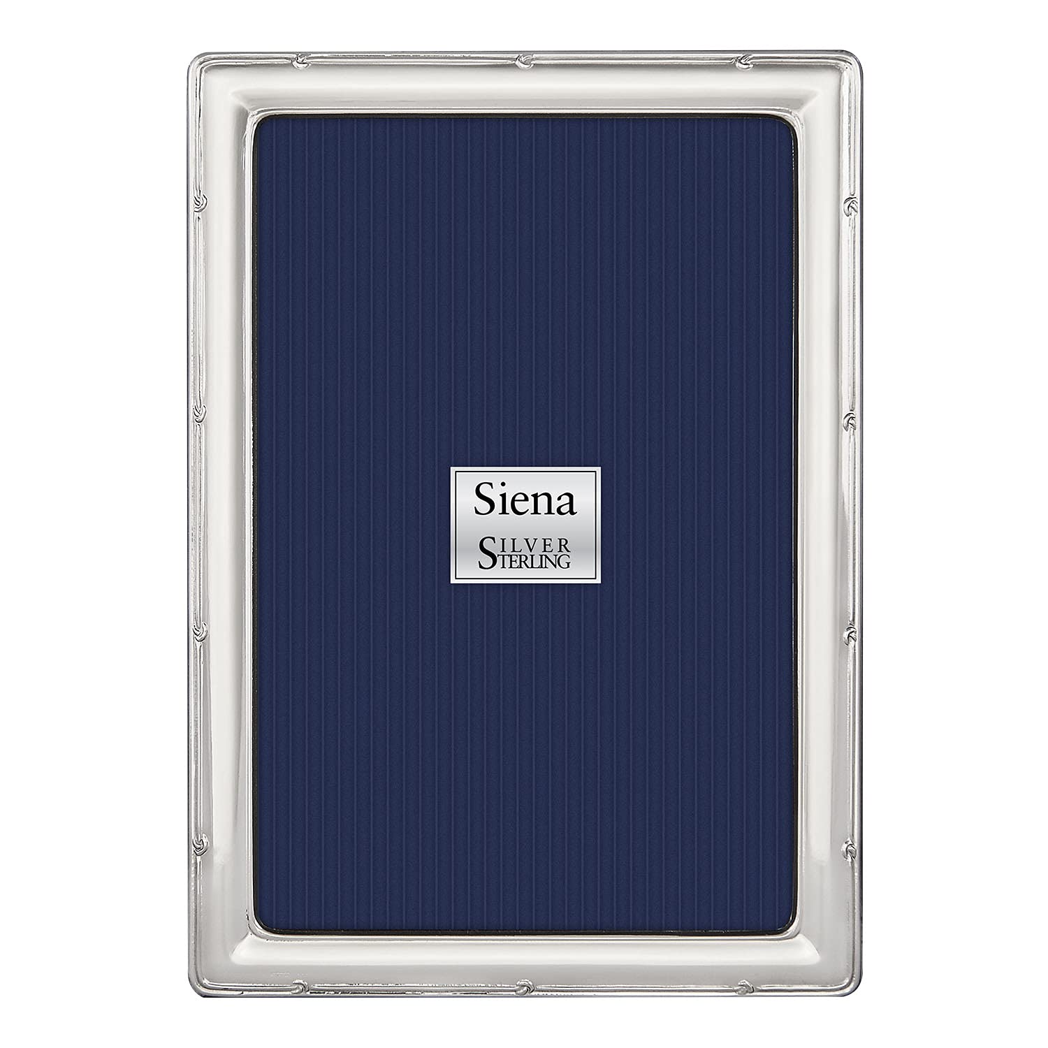 TIZO 8x10 Hammered Silver Decorative Picture Frame - Premium 925 Sterling Silver Photo Frame for Wall Display, Home Decor, and Gift Giving | TIZO Collection