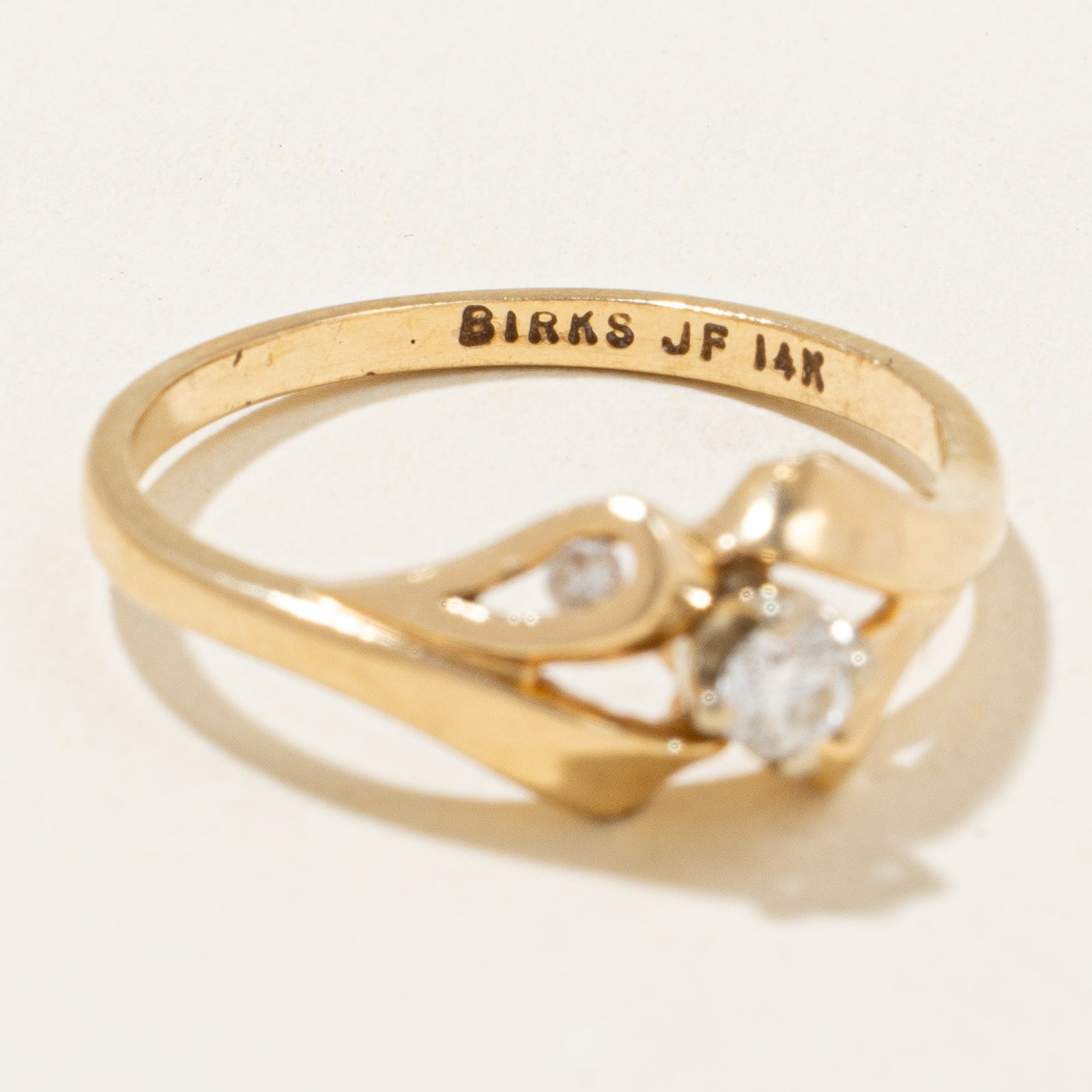 Diamond Abstract Ring for Women | 0.14ctw Genuine Diamond | Size 6 | Elegant Wedding, Anniversary & Party Jewelry Gift