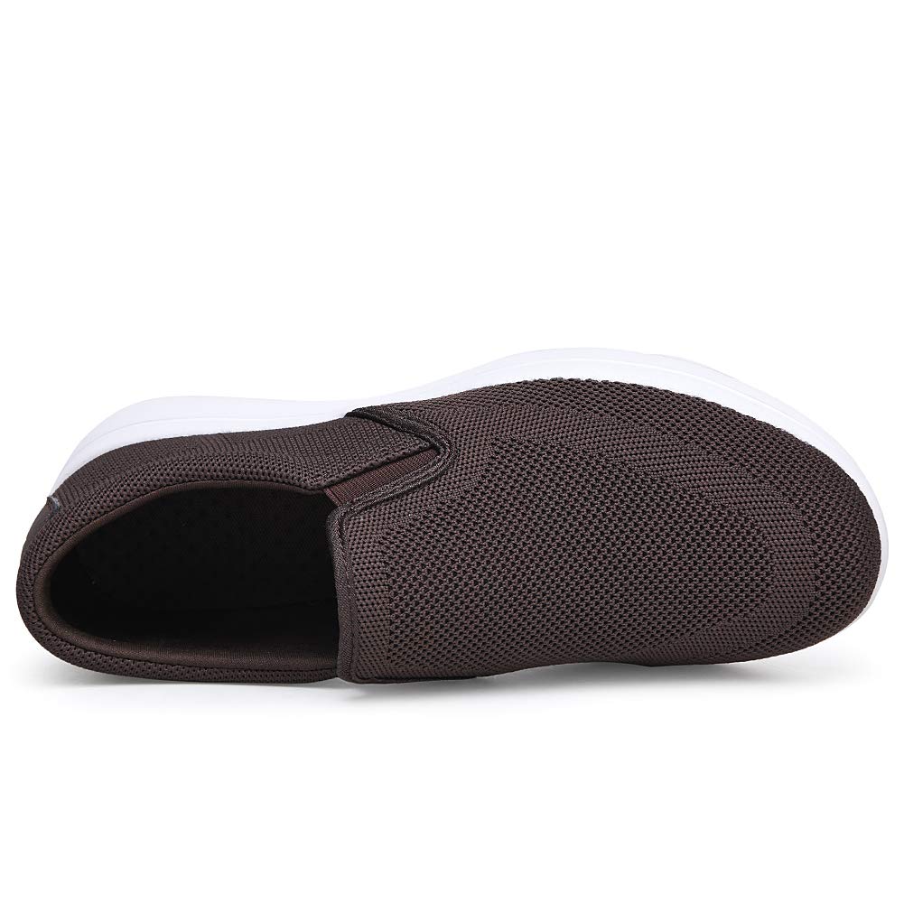 TIOSEBON Men's Breathable Mesh Slip-On Loafers - Lightweight Walking Shoes for Work, Driving & Tennis | Comfortable Casual Shoes for Men | Perfect for Office, Travel & Daily Wear
