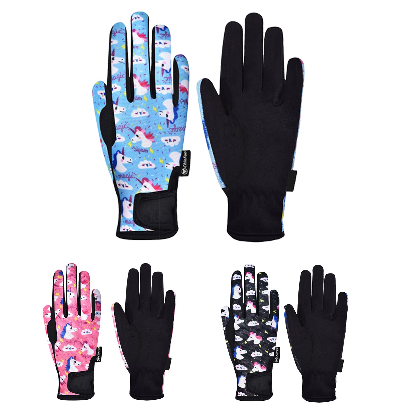 Kids Horse Riding Gloves for Boys & Girls - Equestrian & Outdoor Sports