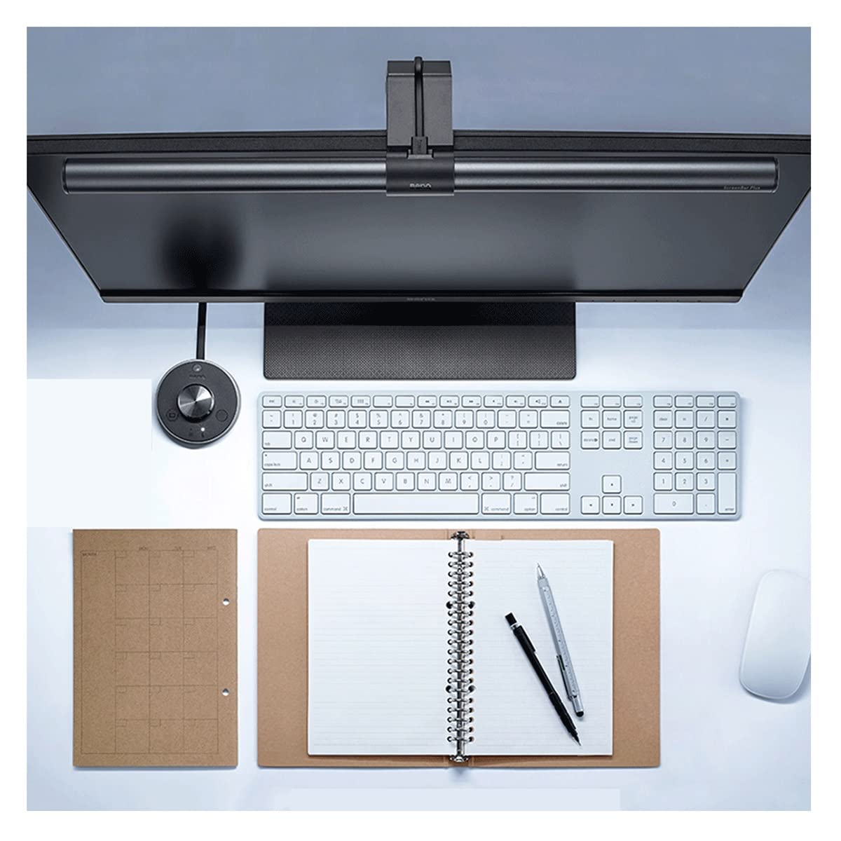 HUKSXZ 45cm USB Computer Monitor Light Bar - Touch Control, 8 Brightness Levels, Eye-Caring LED Desk Lamp for Home Office, Reading & Gaming - Space Saving Design (Black)