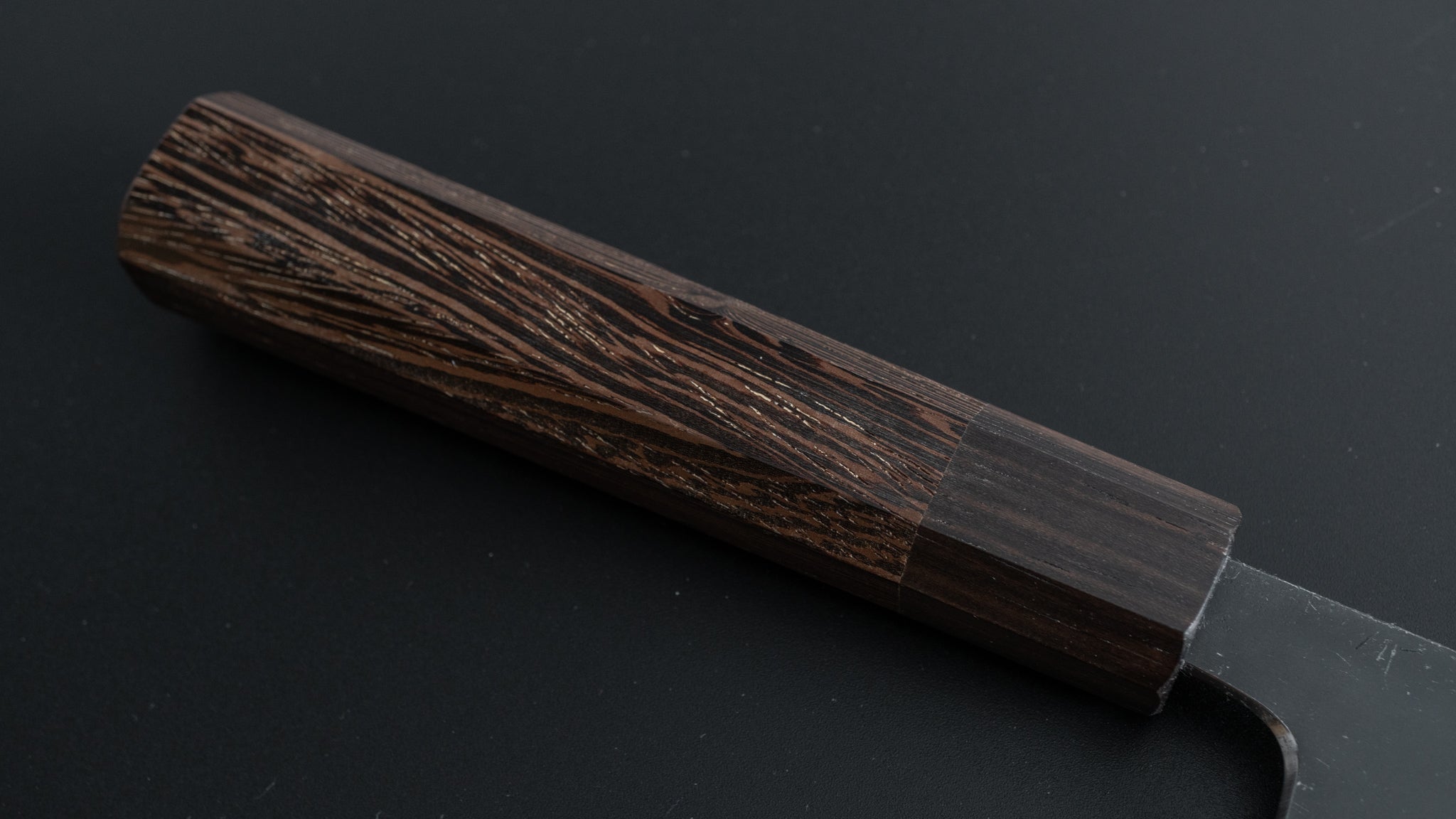 Hitohira Togashi White #2 Kurouchi Nakiri Knife - Japanese Carbon Steel Kitchen Knife with Tagayasan Wood Handle - Perfect for Slicing Vegetables, Herbs & Sushi Prep