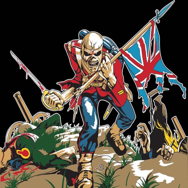 Iron Maiden The Trooper Black Hockey Jersey - Official Band Merchandise for Fans & Collectors - Perfect for Concerts, Sports Events & Casual Wear