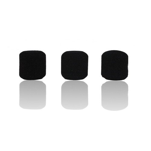 YPA MMW3 Black Foam Windscreen for Gooseneck Microphones - Pop Filter & Wind Noise Reduction for Podcasting, Recording, Live Streaming, and Studio Use