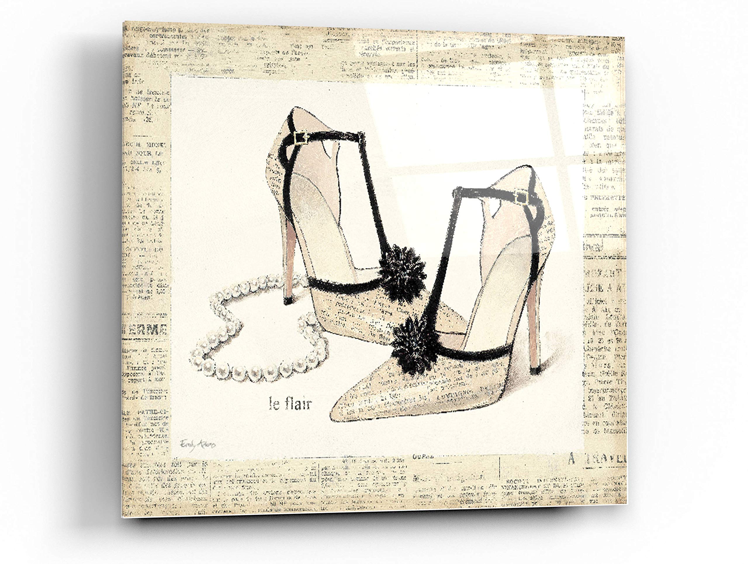 Epic Art 'From Emilys Closet I' by Emily Adams - 36x36 Inch Modern Acrylic Glass Wall Art Decor - Perfect for Living Room, Bedroom, or Office Wall Decor