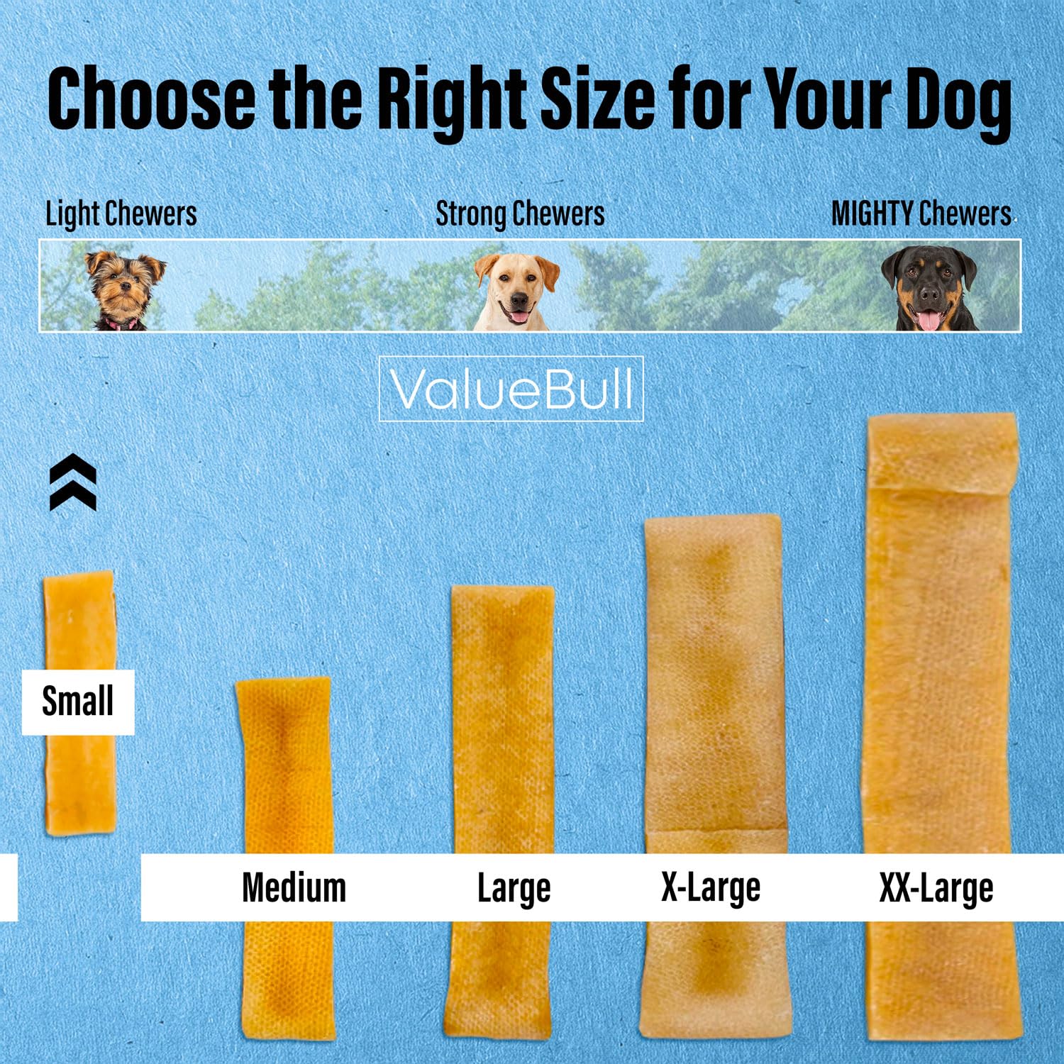 ValueBull Himalayan Yak Cheese Dog Chews for Aggressive Chewers - All Natural, Healthy & Safe, Low Odor, Long-Lasting Treats - Made in Nepal with Yak Milk - Perfect for Training, Dental Health, and Strong Chewers (Small, 4 lb)