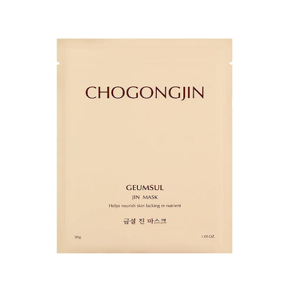 Missha Cho Gong Jin Geumsul Anti-Aging Face Mask - Korean Sheet Mask for Hydration & Wrinkle Reduction - Perfect for Night Skincare Routine & Spa Day Self-Care