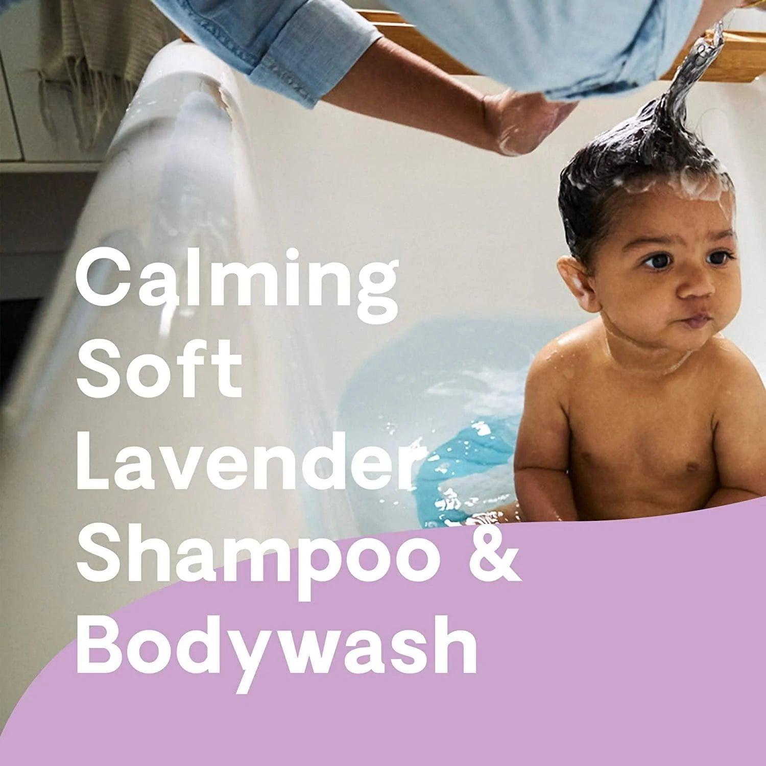 Hello Bello™ Extra Gentle Baby Shampoo & Body Wash - Soft Lavender Scent, 10 oz | Tear-Free, Hypoallergenic for Sensitive Skin | Perfect for Newborns, Infants & Toddlers Bath Time