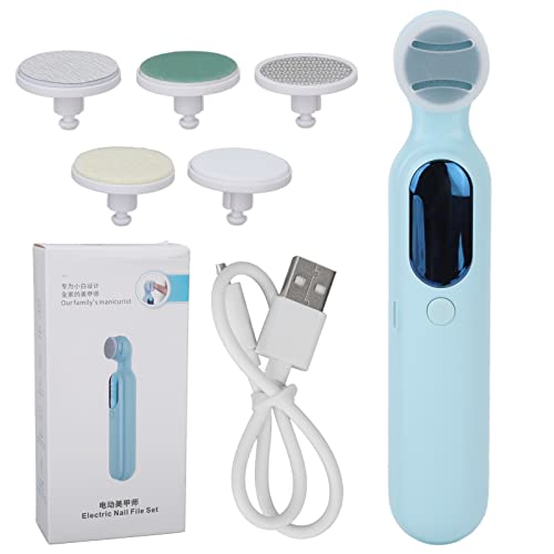 Electric Baby Nail Clippers & File Set - Safe Baby Nail Trimmer with 5 Manicure Tools for Newborns & Toddlers | Gentle Nail Care for Smooth, Healthy Nails at Home or Travel