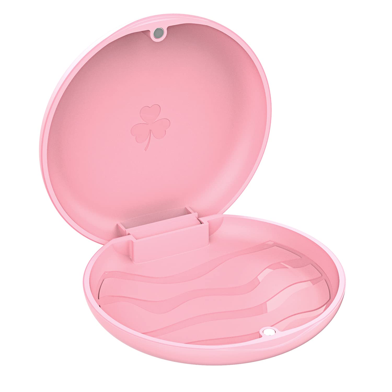 ARGOMAX 2 Pack Retainer Storage Case - BPA-Free Orthodontic Aligner Holder, Denture & Mouth Guard Travel Container (Pink) - Perfect for School, Gym & Travel Accessories Organization
