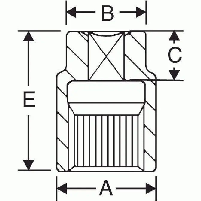 GP 1 Drive Square Socket - High Quality Impact Socket for Automotive & Industrial Use - Perfect for Mechanics, DIY Repairs & Heavy Duty Applications