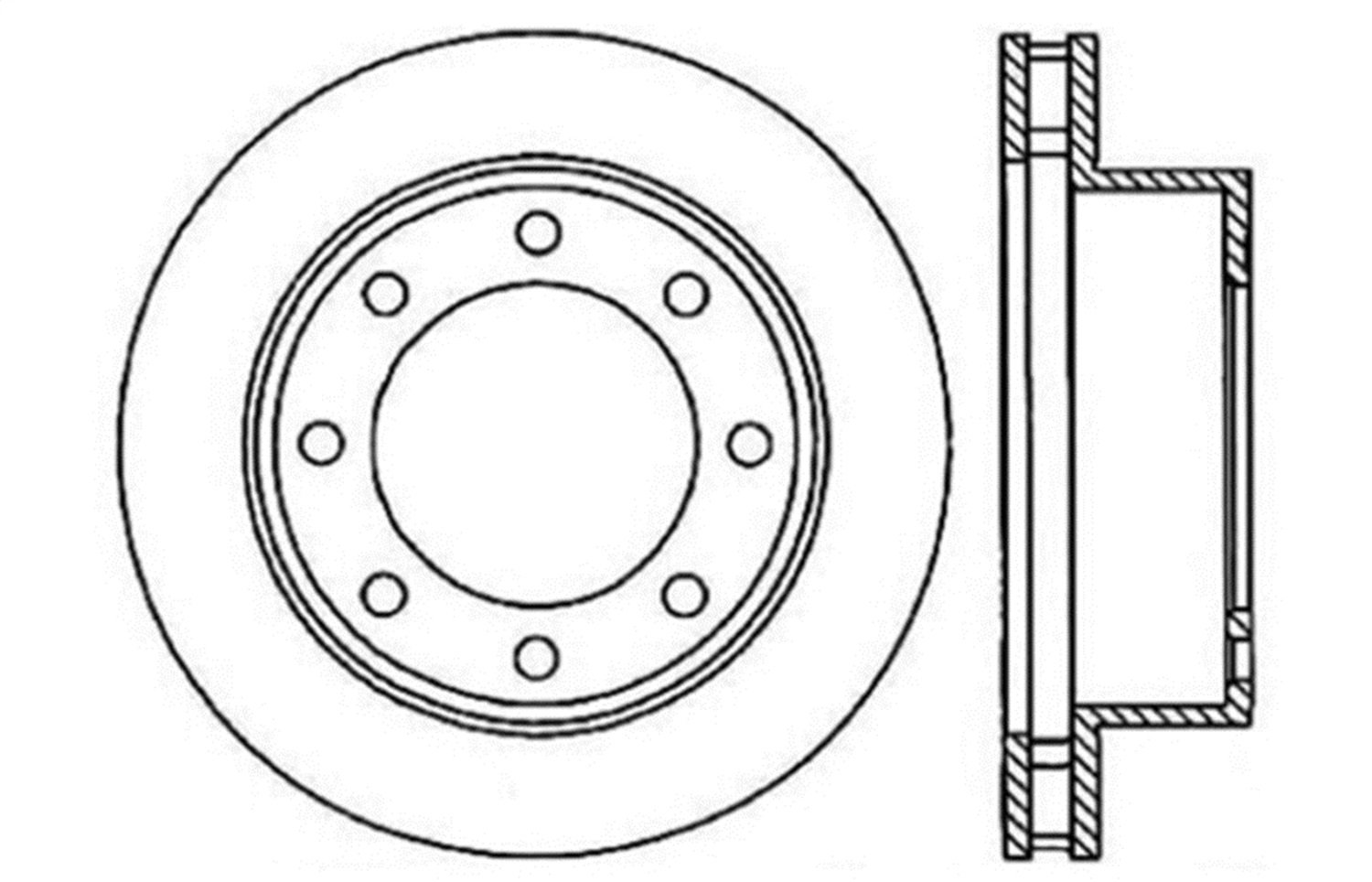 StopTech 128.65086R Sport Cross Drilled Brake Rotor - Front Right for High-Performance Cars | Perfect for Racing, Track Days & Street Use