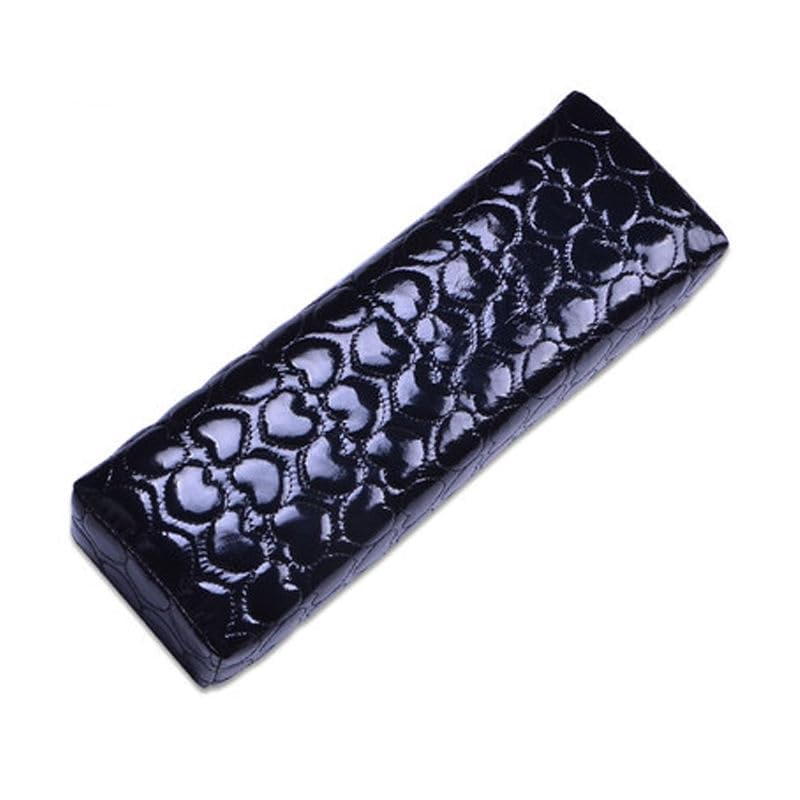 **Black Square Nail Tech Arm Rest Pillow - Soft, Waterproof & Easy to Clean Hand Cushion for Manicures & Pedicures - Perfect for Nail Salons & Home Use (Women's Nail Art Accessory)**