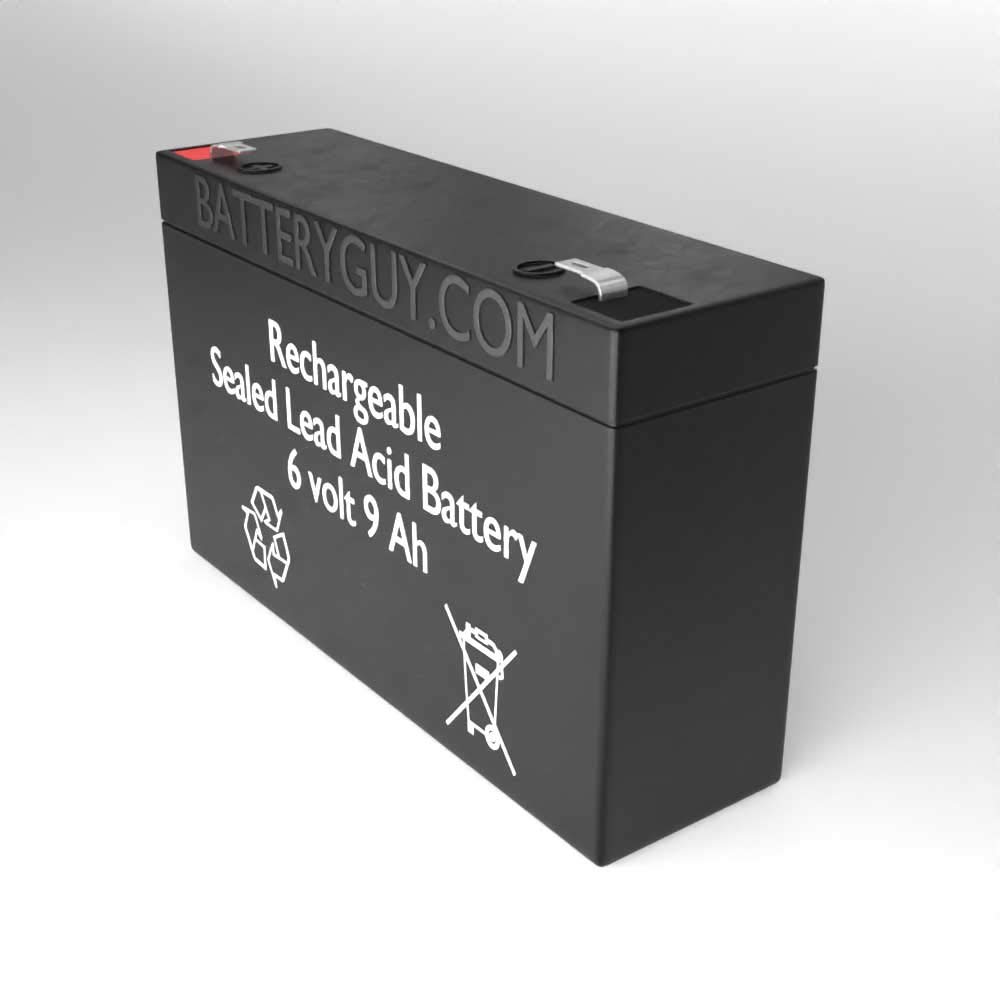 500 Replacement 6V 9Ah UPS SLA Batteries (Rechargeable, High Rate) - Pack of 2 | Compatible with Backup Power Systems, Emergency Lighting & Security Alarms
