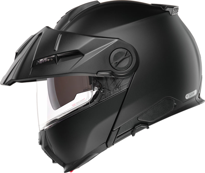 Schuberth E2 Matte Black Motorcycle Helmet - Lightweight & DOT Certified for Safe Riding - Perfect for Street Bikes, Cruisers & Touring