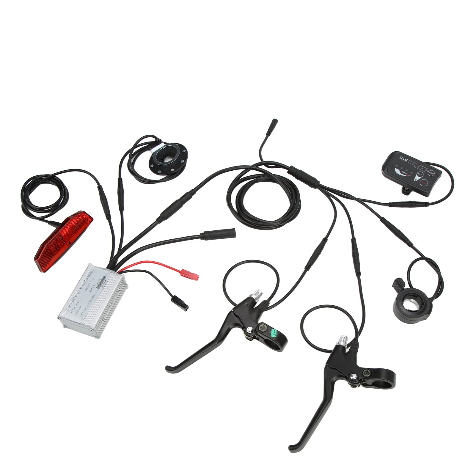 FUWE Universal 36V/48V 250W Electric Bike Controller - 5 Wire Digital Communication E-Bike Modification Kit for Commuting, Off-Road & City Riding