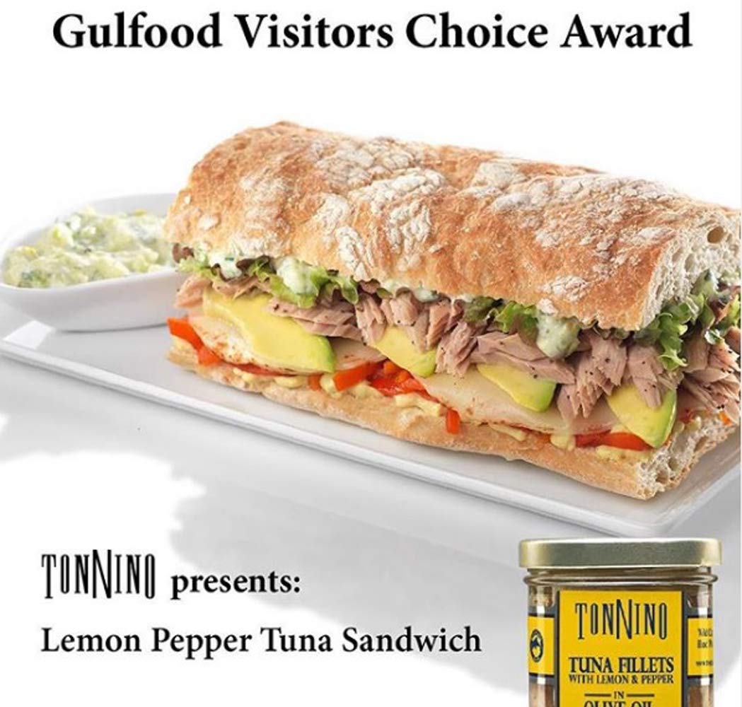 Premium Tonnino Tuna Fillets in Lemon Pepper & Olive Oil - 6.7oz (6-Pack) - Wild Caught, High Protein, Keto & Paleo Friendly - Perfect for Salads, Sandwiches & Healthy Meal Prep