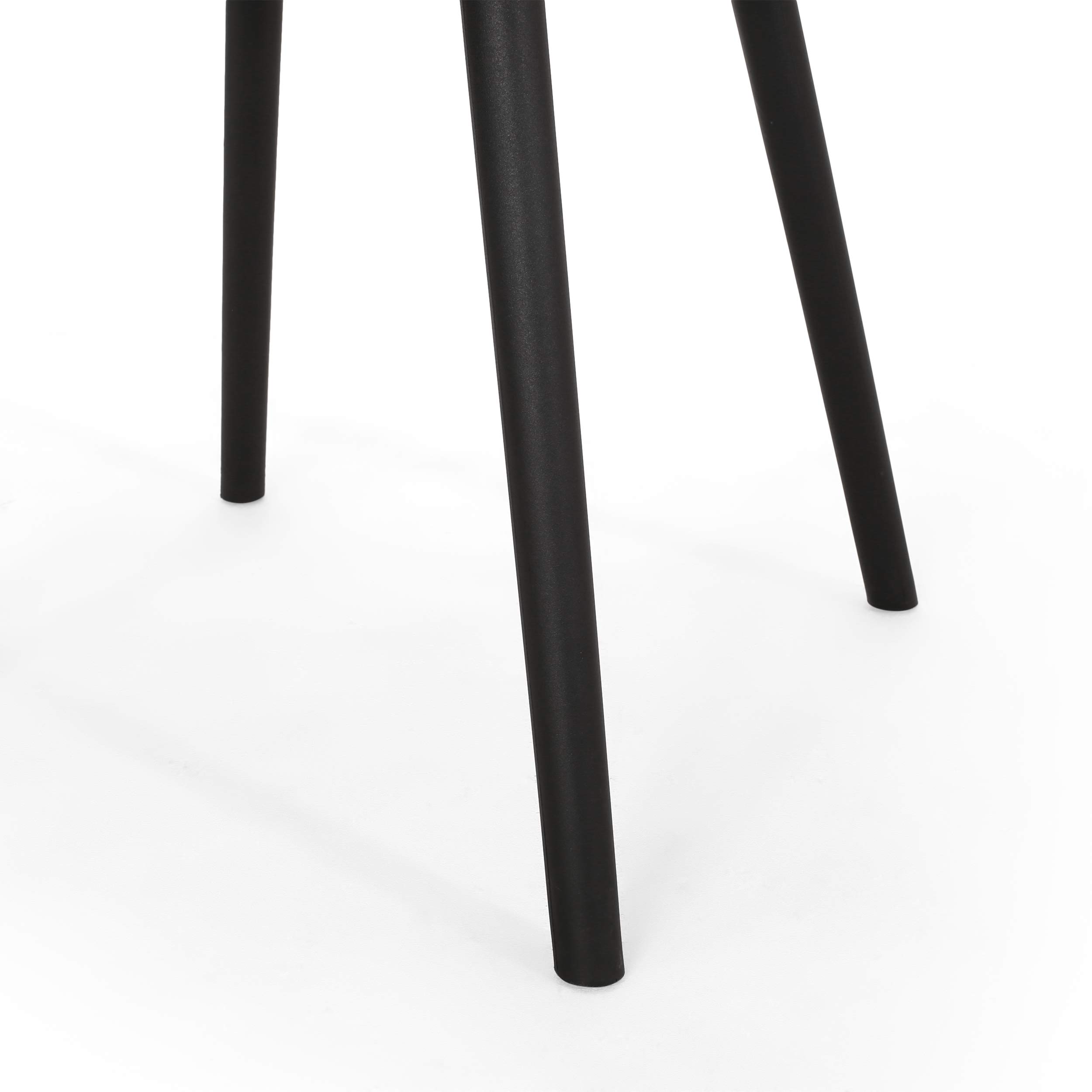 Christopher Knight Home Delia Outdoor Dining Chair Set of 2 - Black Patio Furniture for Garden, Deck, Poolside & Backyard Dining