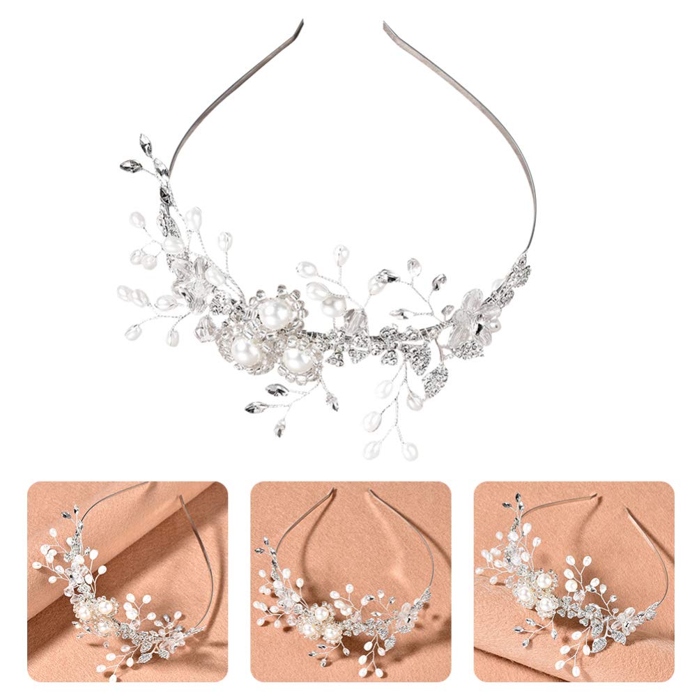 1pc Rhinestone Princess Tiara Headband - Elegant Wedding Hair Accessory for Women, Bridal Headdress with Alloy Rhinestones, Perfect for Brides, Prom, Pageants & Special Occasions