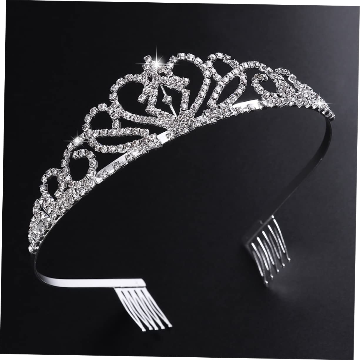 Abaodam 4-Piece Wedding Headband Set - Rhinestone Crystal Bridal Tiara for Bride, Birthday Party, Miss Crown Hair Accessories | Perfect for Weddings, Bachelorette Parties & Special Occasions
