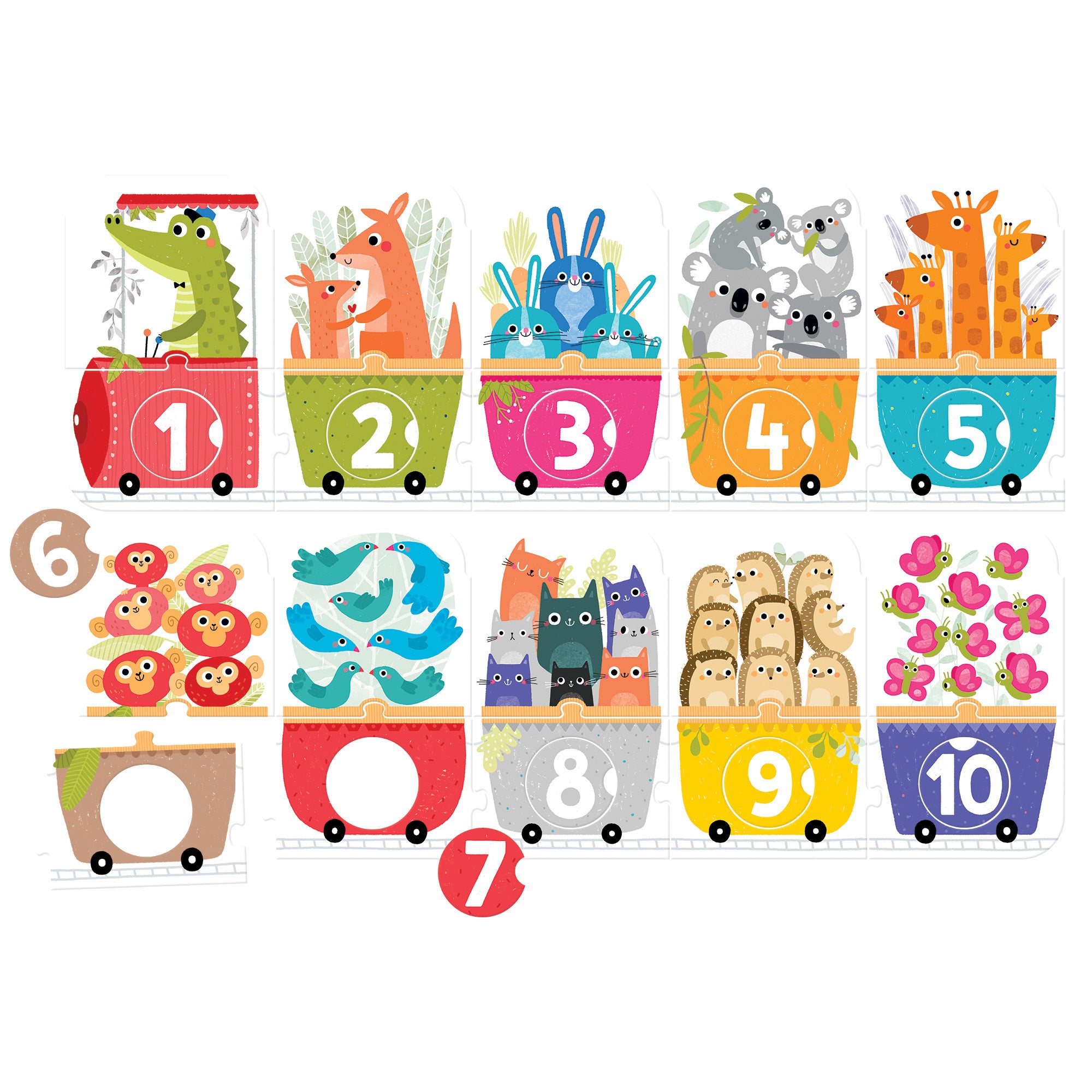 Banana Panda Number Train Matching Puzzle - 30 Piece Educational Toy for Kids | Fun Learning Game for Preschool & Kindergarten | Perfect for Home & Classroom Activities