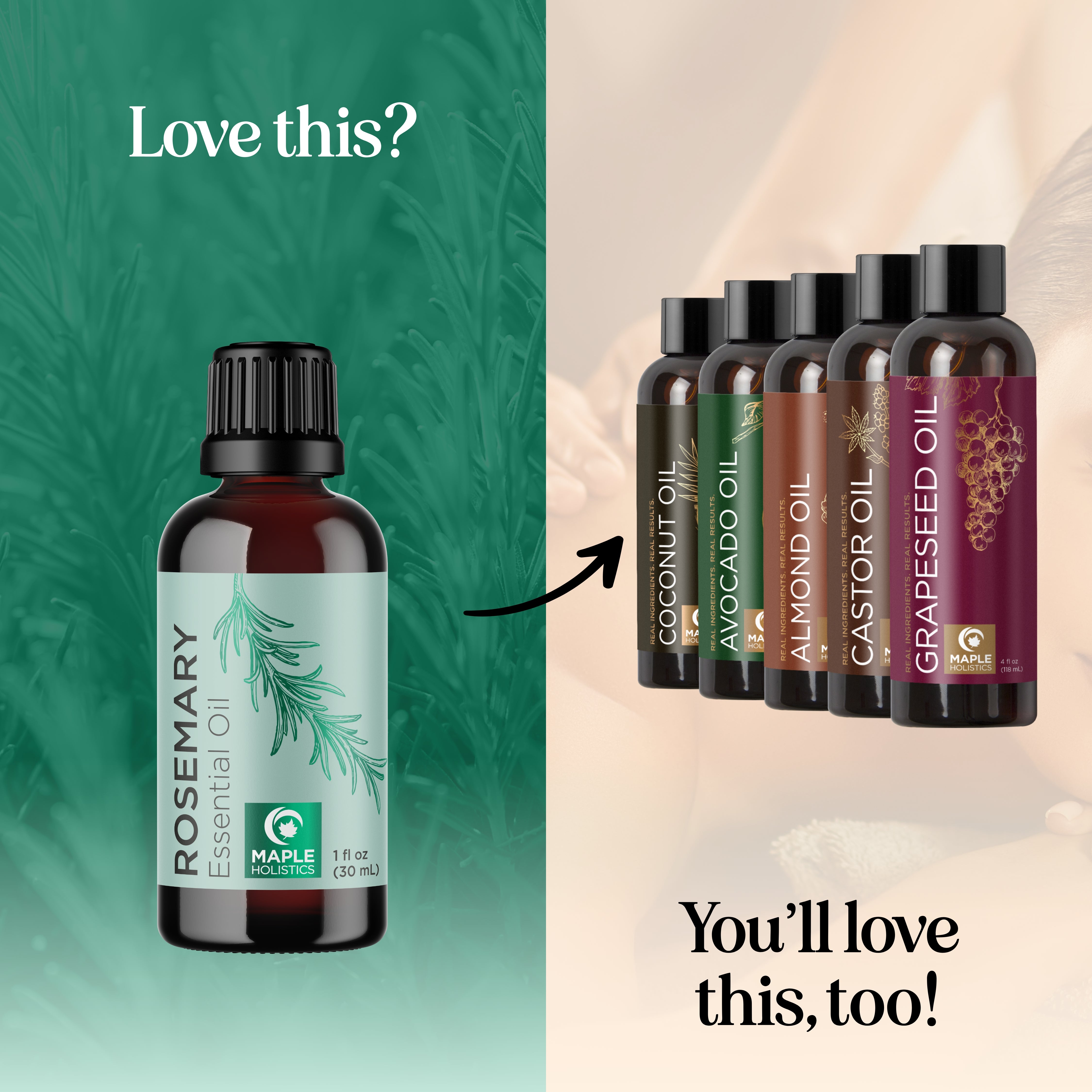 Pure Rosemary Essential Oil for Hair Growth & Stress Relief - 100% Natural Aromatherapy Oil for Diffusers, Massage & Skincare
