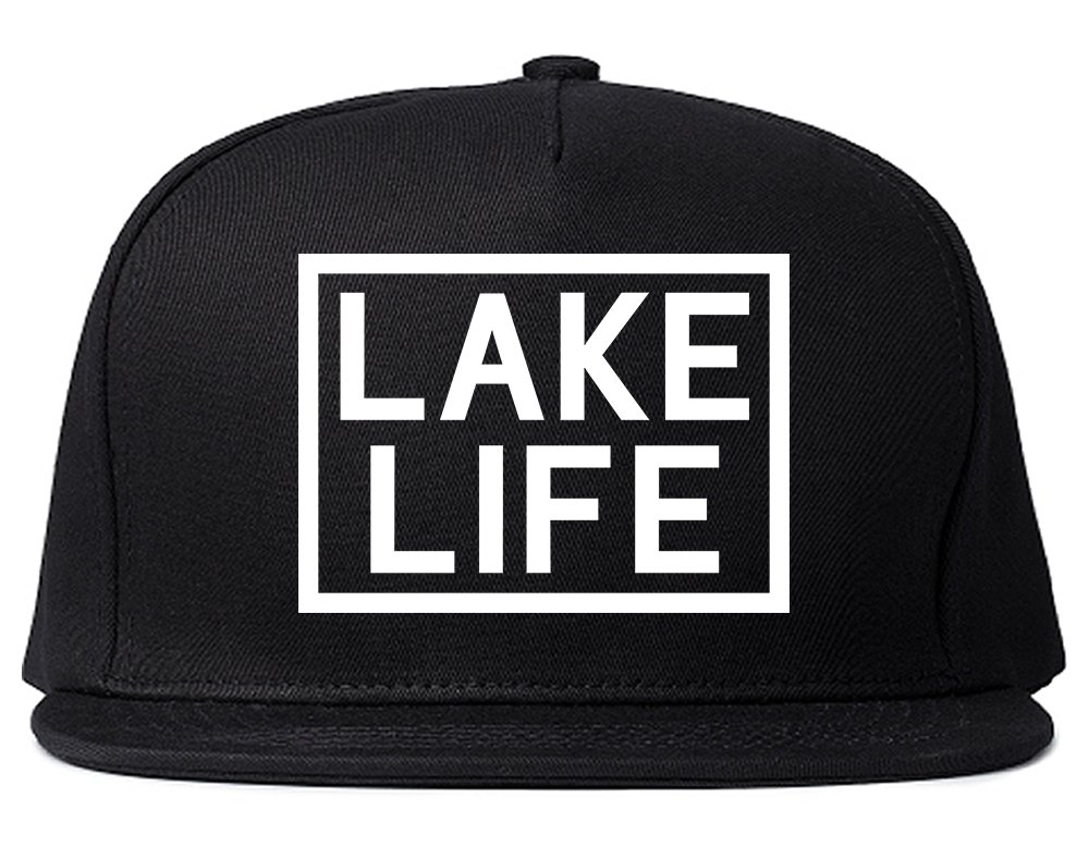 Lake Life Box Men's Snapback Hat - Adjustable Dad Cap for Outdoor Fishing, Camping & Summer Activities