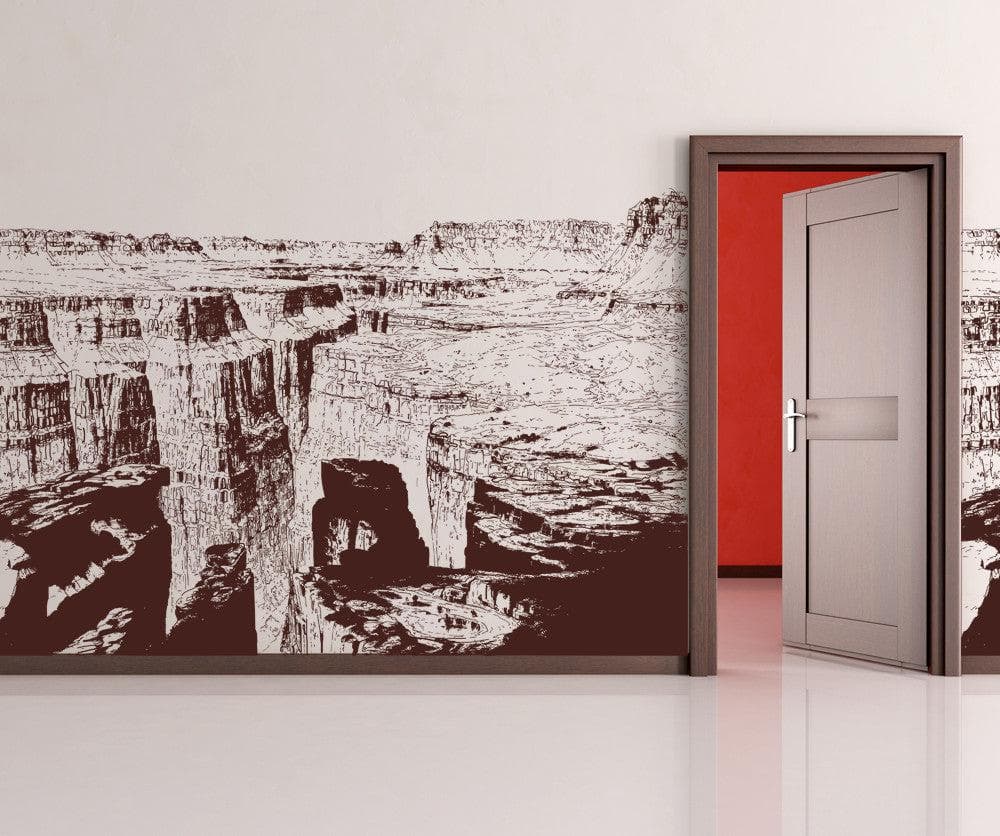 Grand Canyon Vinyl Wall Decal Sticker - Removable Home Decor for Living Room, Bedroom, Office | Scenic Landscape Art for Interior Design