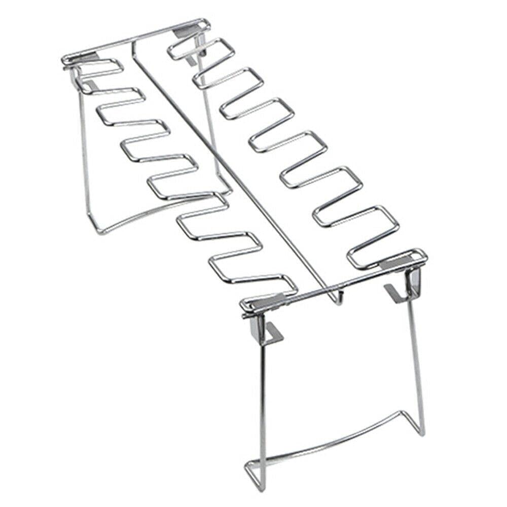 BouboboP Stainless Steel Chicken Leg Drumstick Grill Stand - Heavy Duty BBQ Roaster Holder for Outdoor Cooking, Camping, and Backyard Parties - Perfect for Grilling Tables, Prep Stations, and Side Tables