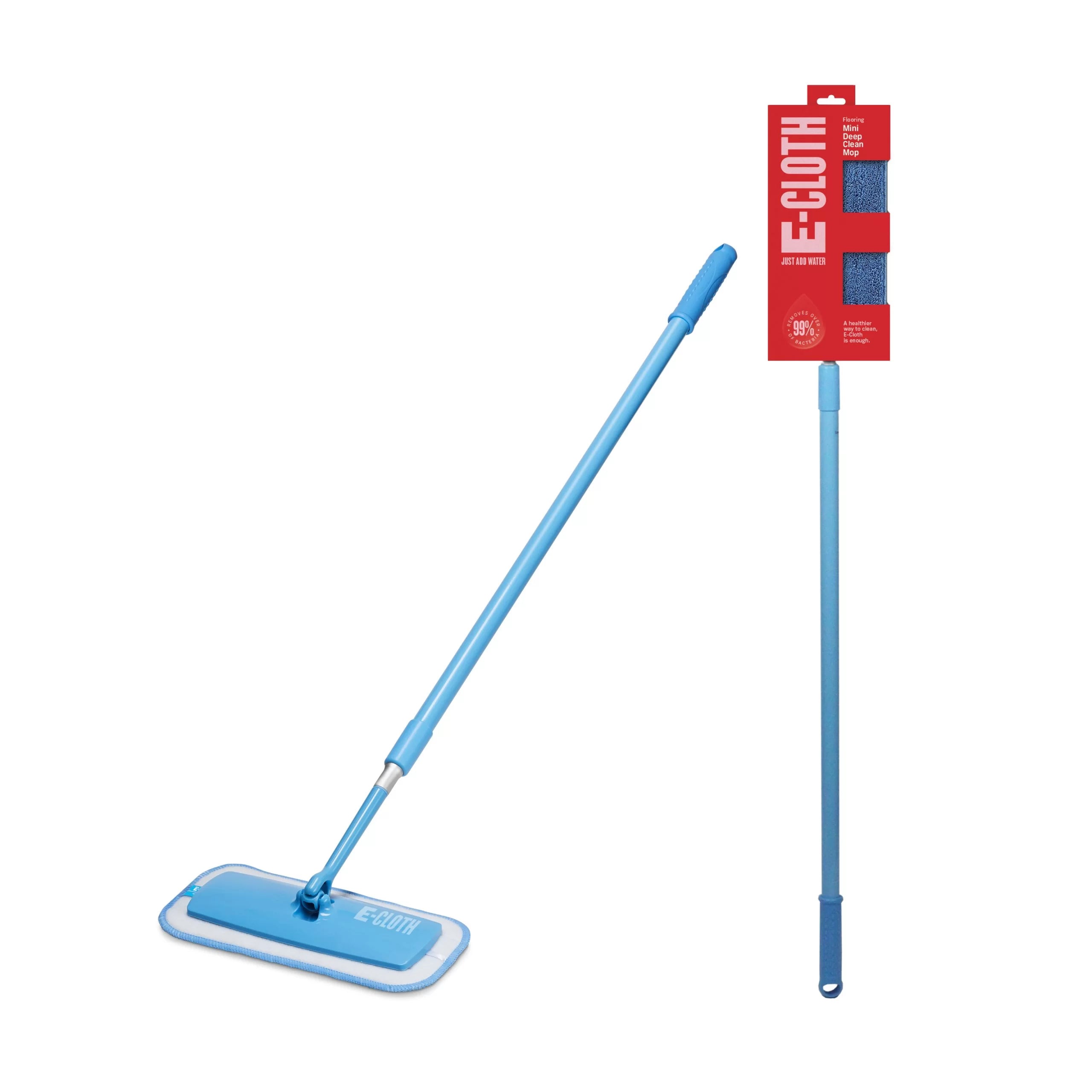 Mini Deep Clean Mop - Ultra Absorbent Microfiber Mop for Hardwood Floors & Tile Cleaning - Perfect for Kitchen, Bathroom & Pet Hair Removal