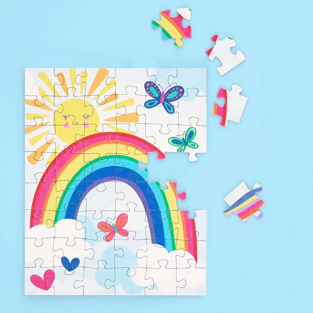 Sunny Rainbow 48 Piece Puzzle Snax - Fun & Educational Jigsaw Puzzle for Kids Ages 3-5 | Perfect for Birthday Gifts, Classroom Activities & Family Game Night