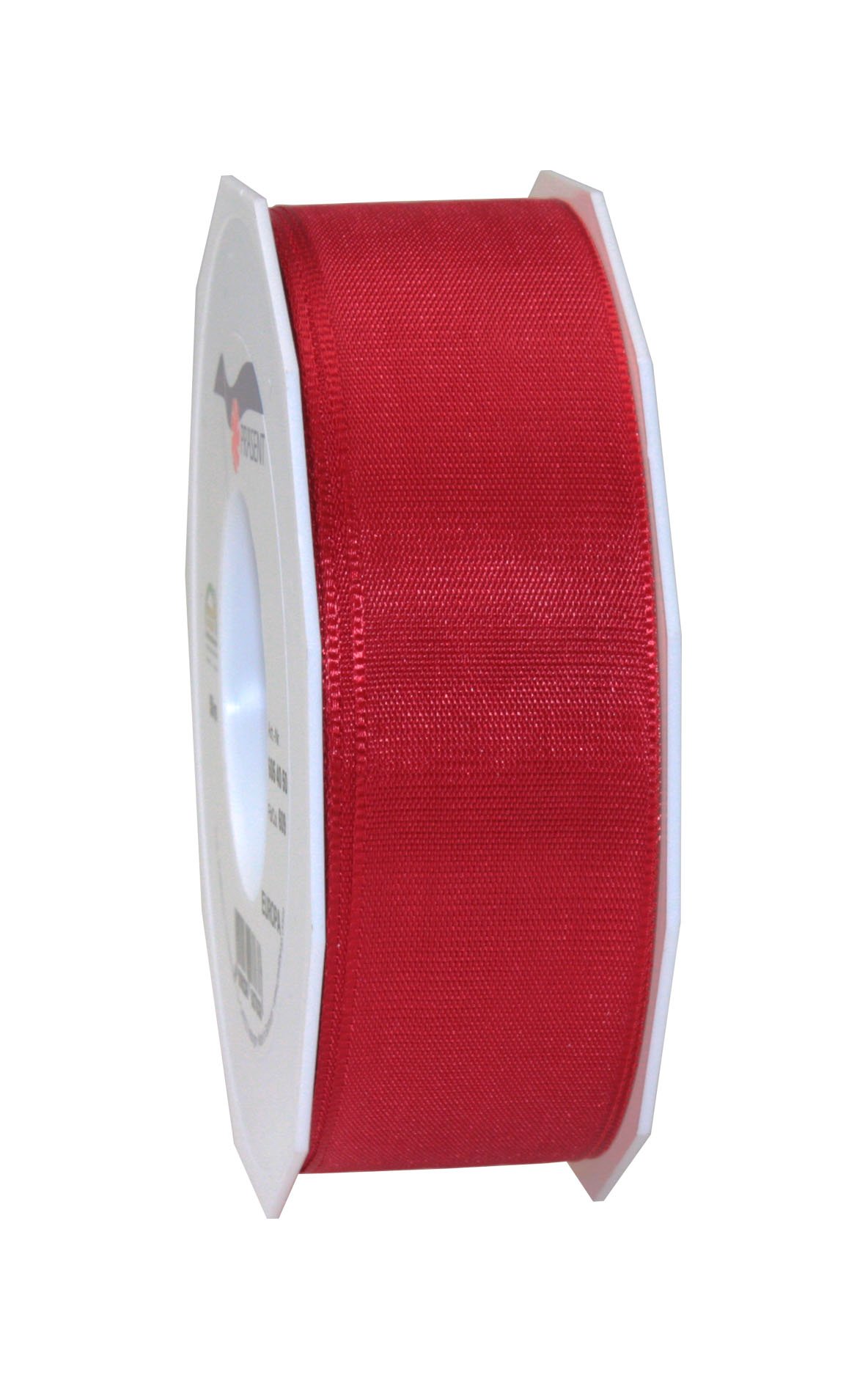 Morex Premium 1.5 Inch x 55 Yards Red Taffeta Ribbon - High Quality Grosgrain Style Decorative Ribbon for Gift Wrapping, Crafts, Hair Bows, Wedding Decorations & DIY Projects