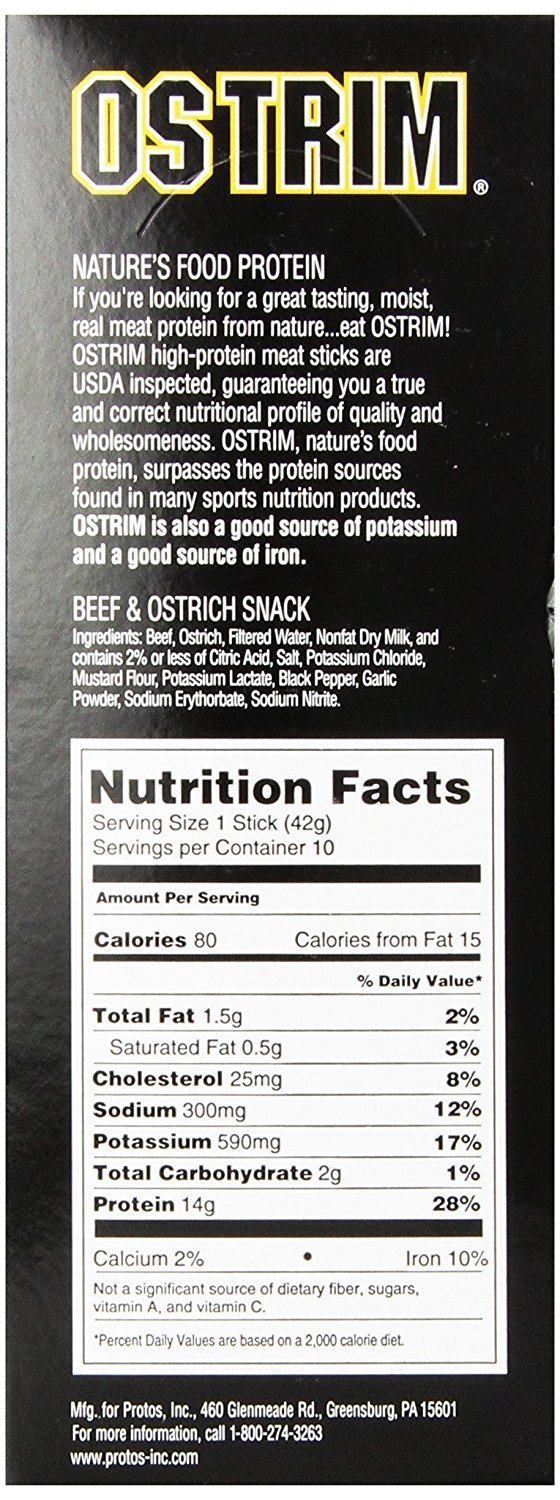 OSTRIM Premium Beef Jerky Sticks - Smoky BBQ Flavor, High Protein Snack for Hiking, Camping & On-the-Go Energy Boost