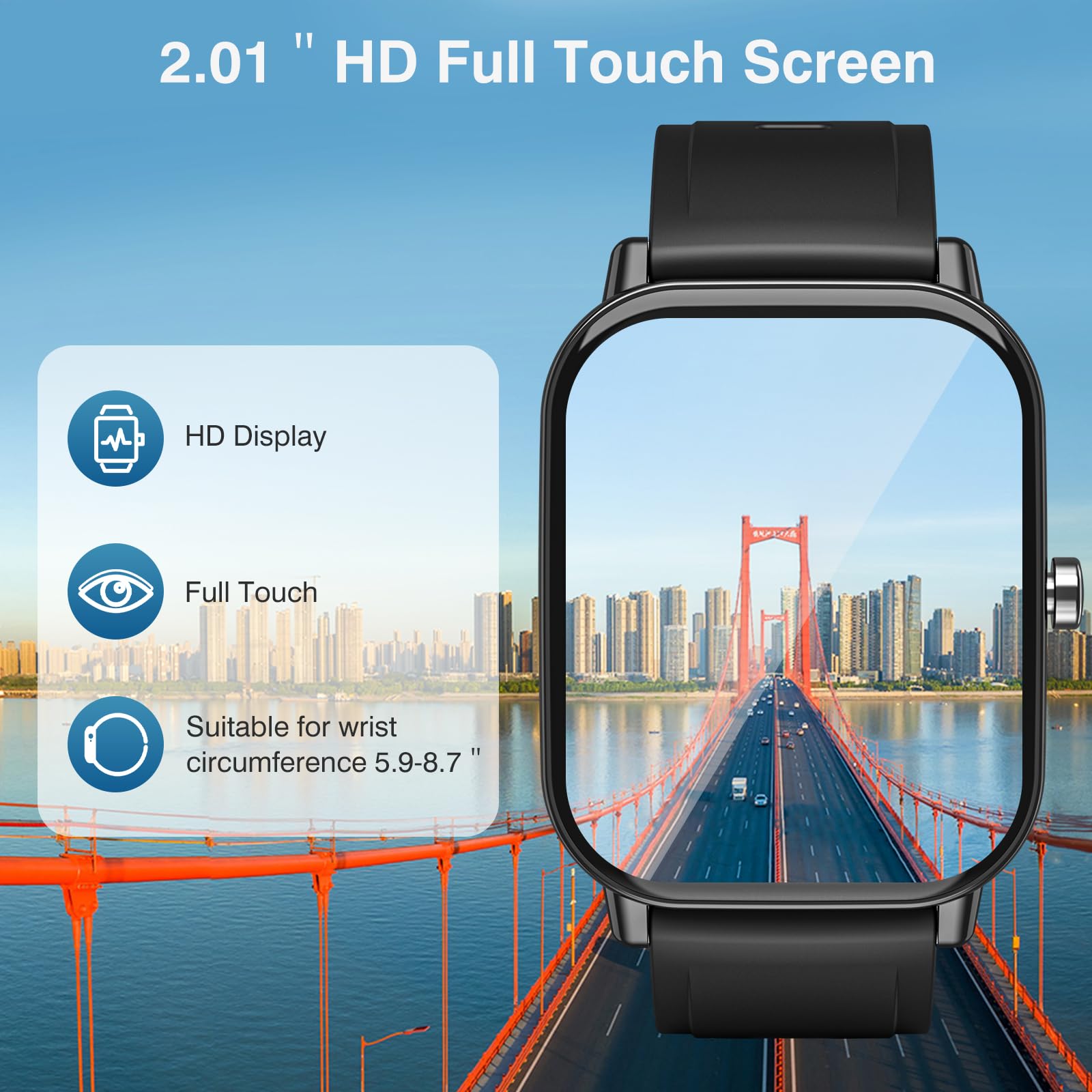 Smart Blood Pressure Watch for Men - 2.01