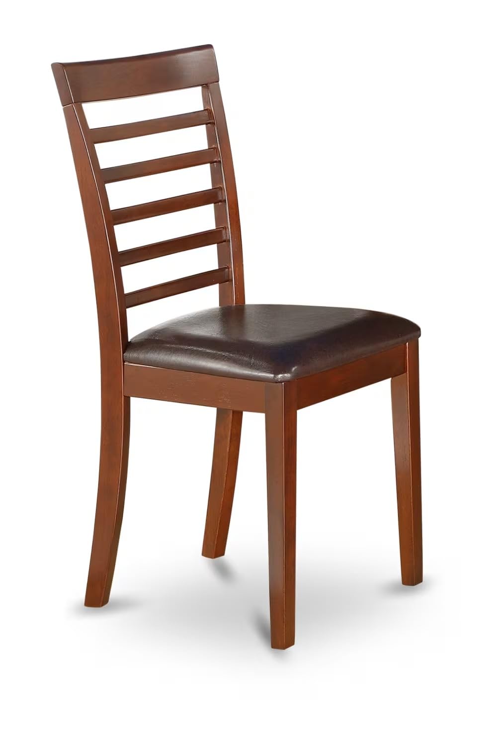 East West Furniture 5-Piece Mahogany Dining Set with Rectangle Table & 4 Faux Leather Chairs - 36x60 Inch Kitchen Table Set for Family Meals, Dinner Parties & Small Space Dining Rooms