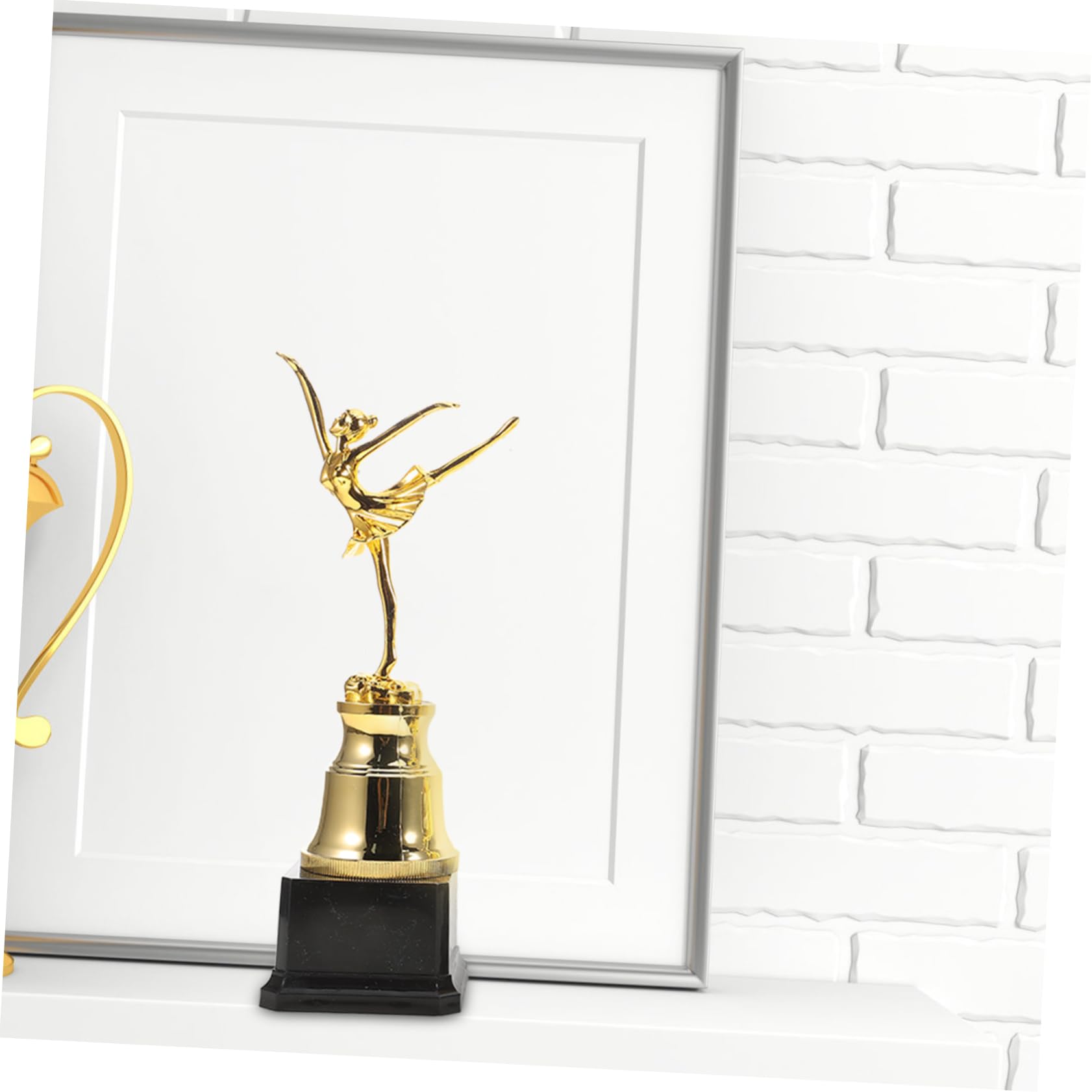 SUPVOX 3-Piece Gold Plastic Dance Competition Trophies - Award for Dance Tournament Winners, Perfect for Ballet, Hip Hop & Ballroom Dance Events