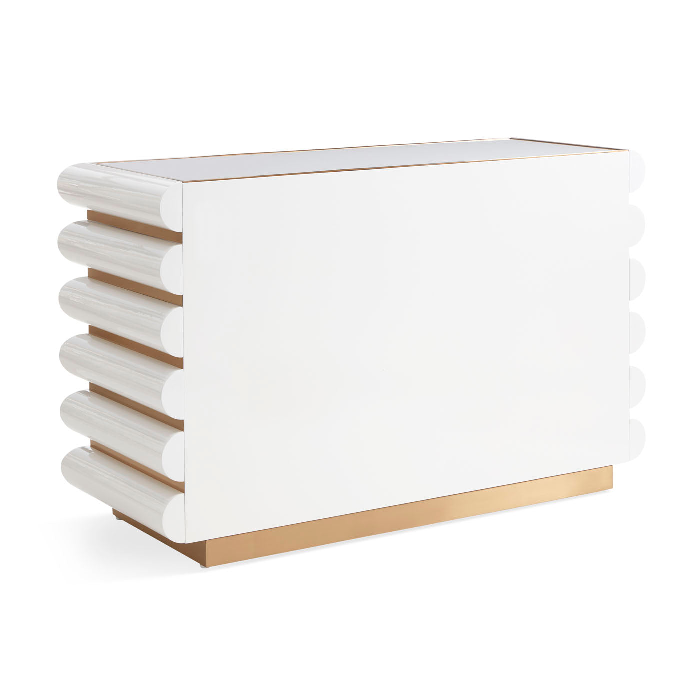 Kiki 52 Inch 6-Drawer Dresser - Modern Wooden Chest of Drawers for Bedroom, Living Room & Nursery Storage Organization