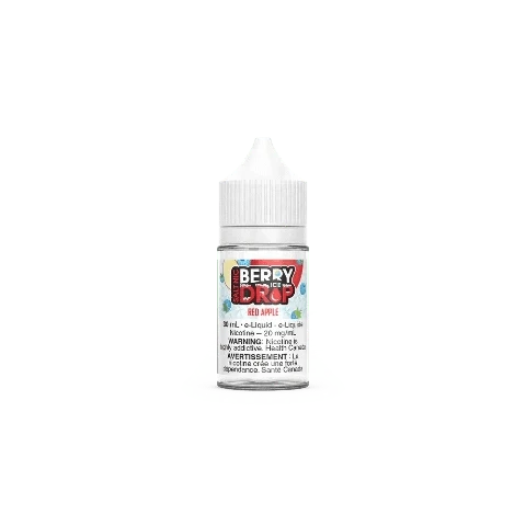 Red Apple Salt Nic E-Liquid - Berry Drop ICE Salts 30mL (Alberta) | Refreshing Fruit Flavored Vape Juice for All-Day Vaping