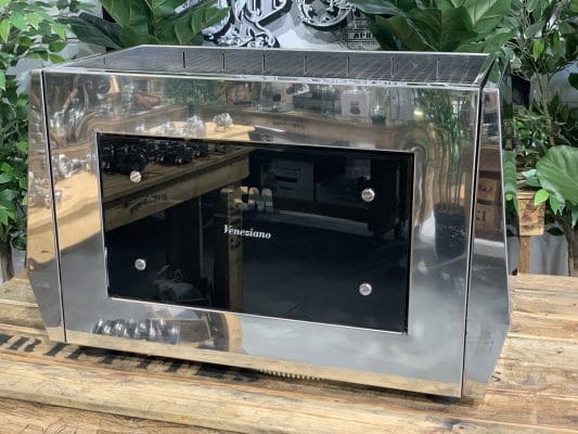 ECM Veneziano 2 Group Commercial Espresso Machine - Professional Coffee Maker for Cafes, Restaurants & Offices | Perfect for High-Volume Brewing & Latte Art