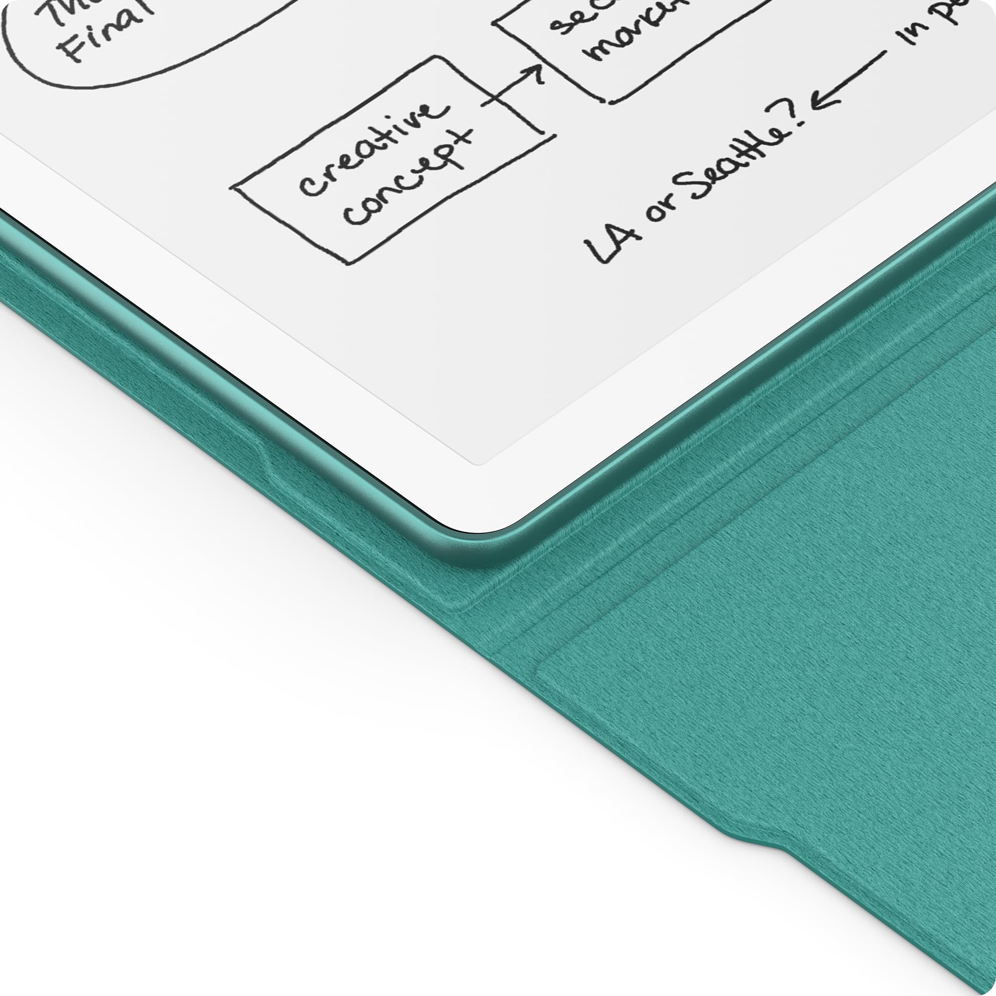 Eco-Friendly Vegan Leather Folio Cover with Magnetic Closure for Amazon Kindle Scribe | Sustainable Plant-Based Case | Perfect for Reading, Travel & Office Use
