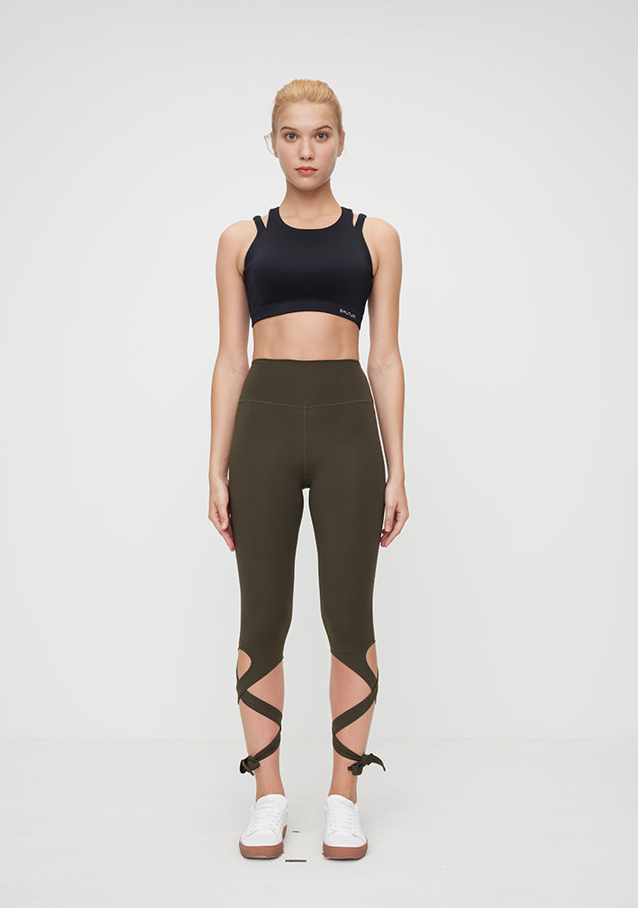 FlexEase™ Ballet Bandage Legging - Stretchy Dance & Yoga Pants for Women - Perfect for Ballet, Workouts & Everyday Comfort