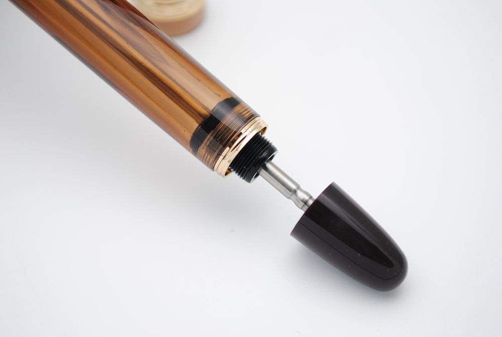 Original Vacuum Filling Fountain Pen - 0.7mm Medium Nib (Brown) for Office & Calligraphy