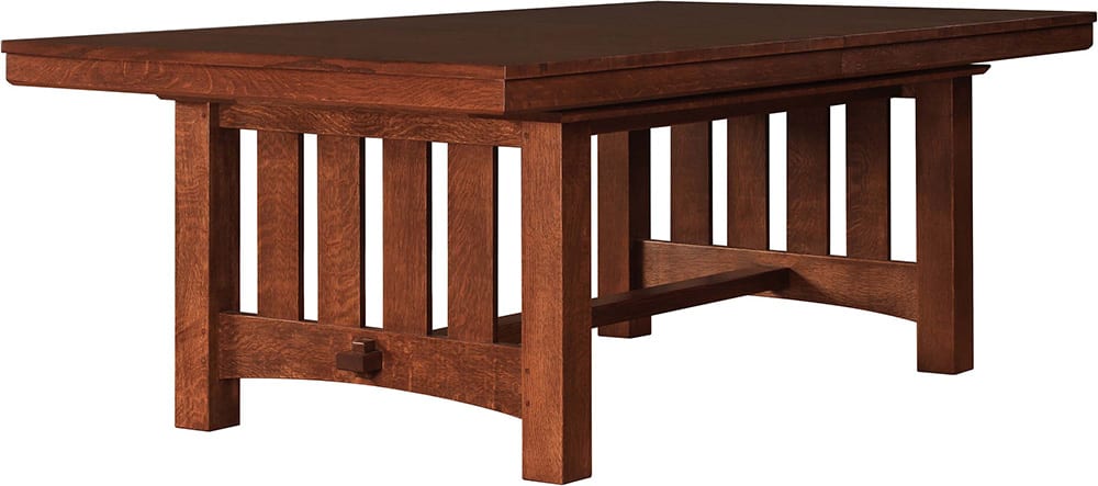 Grande Trestle Table - Solid Wood Dining Table for Farmhouse & Rustic Decor | Perfect for Dining Rooms, Kitchens & Event Venues