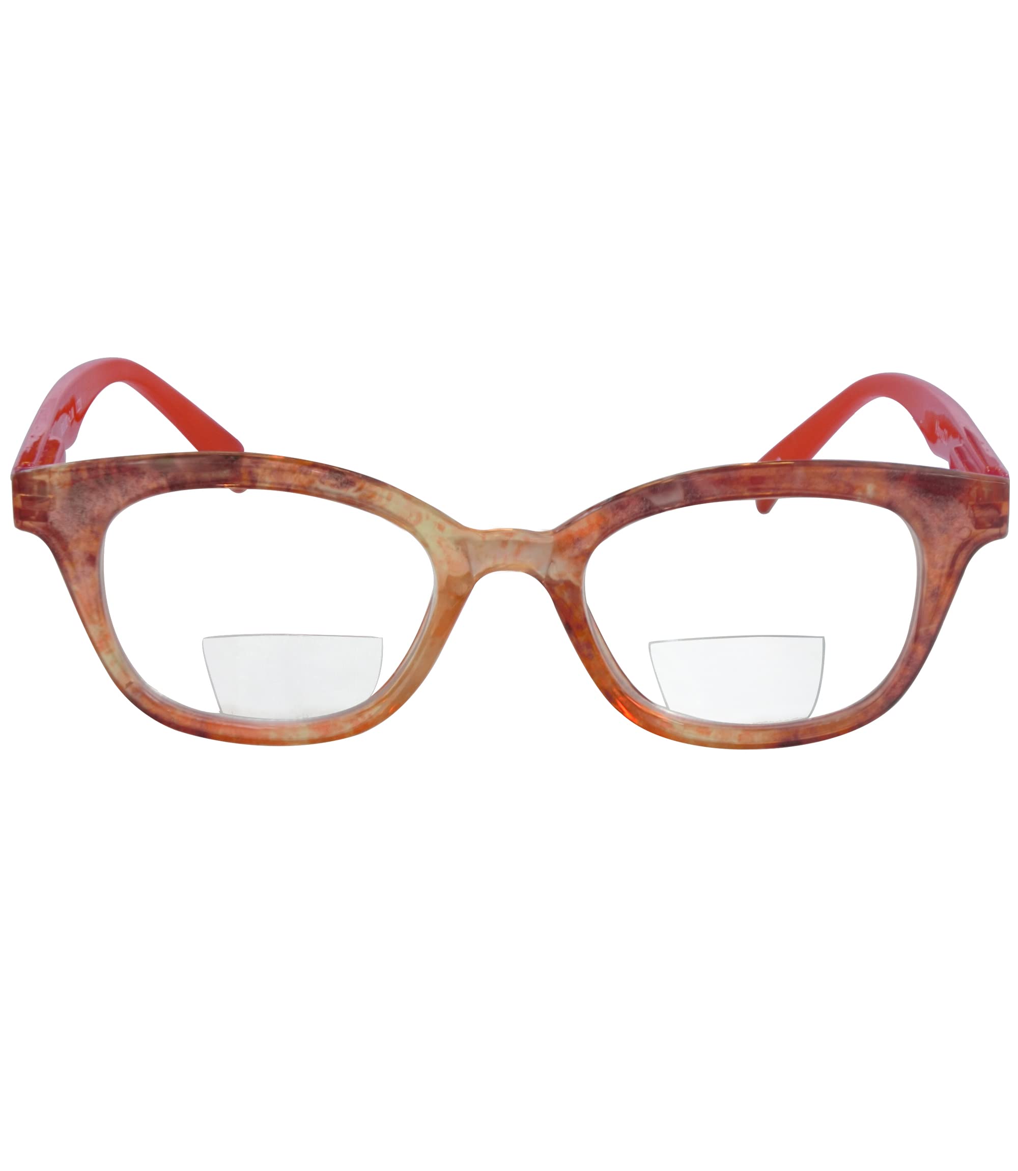 Premium Spring Hinge Reading Glasses with Bifocal Lenses for Women & Men - Ideal for Reading, Computer Work & Close-Up Tasks