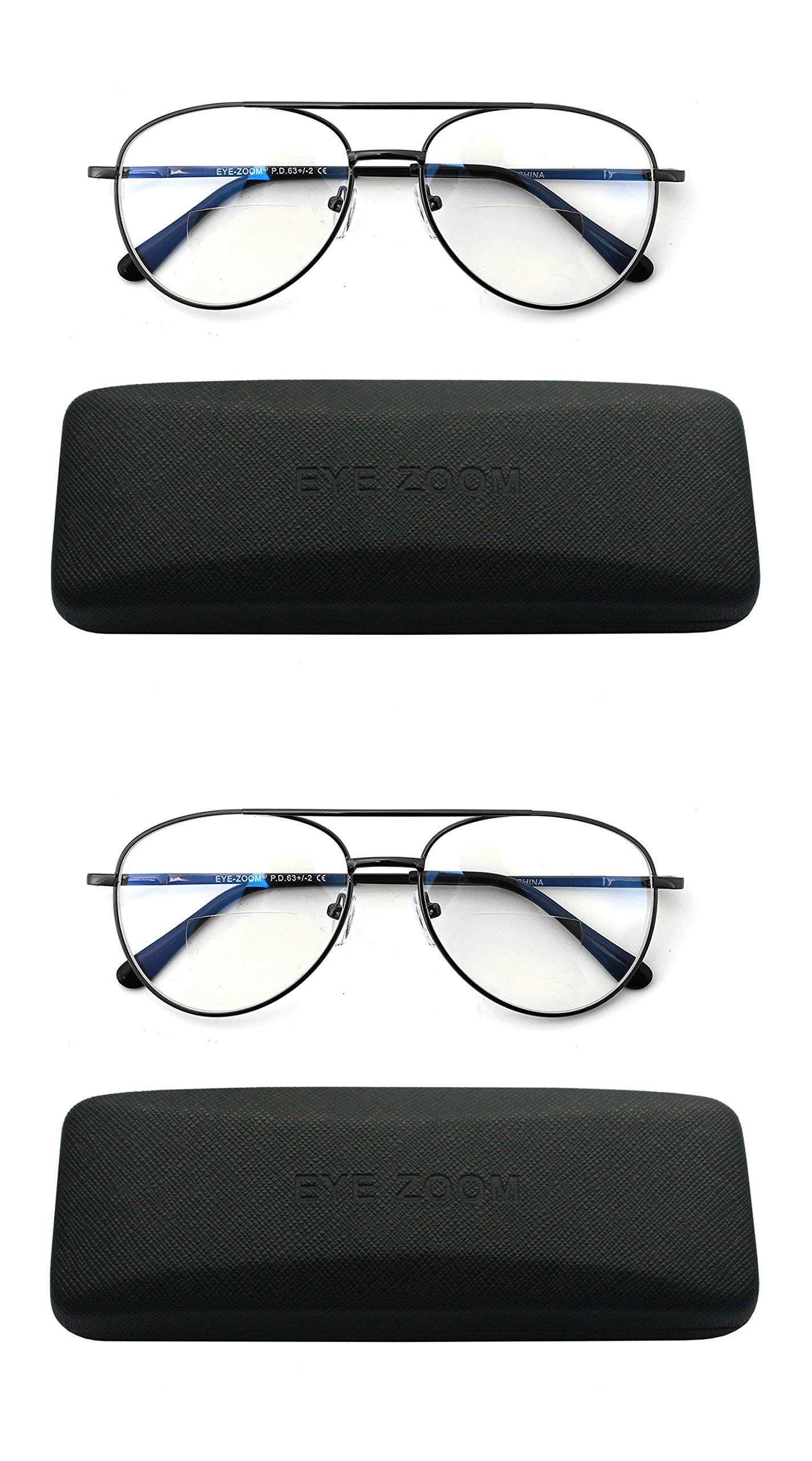 Blue Light Blocking Bifocal Reading Glasses - Aviator Style Anti-UV400 Sunglasses for Men & Women | Perfect for Computer Use, Reading & Outdoor Activities