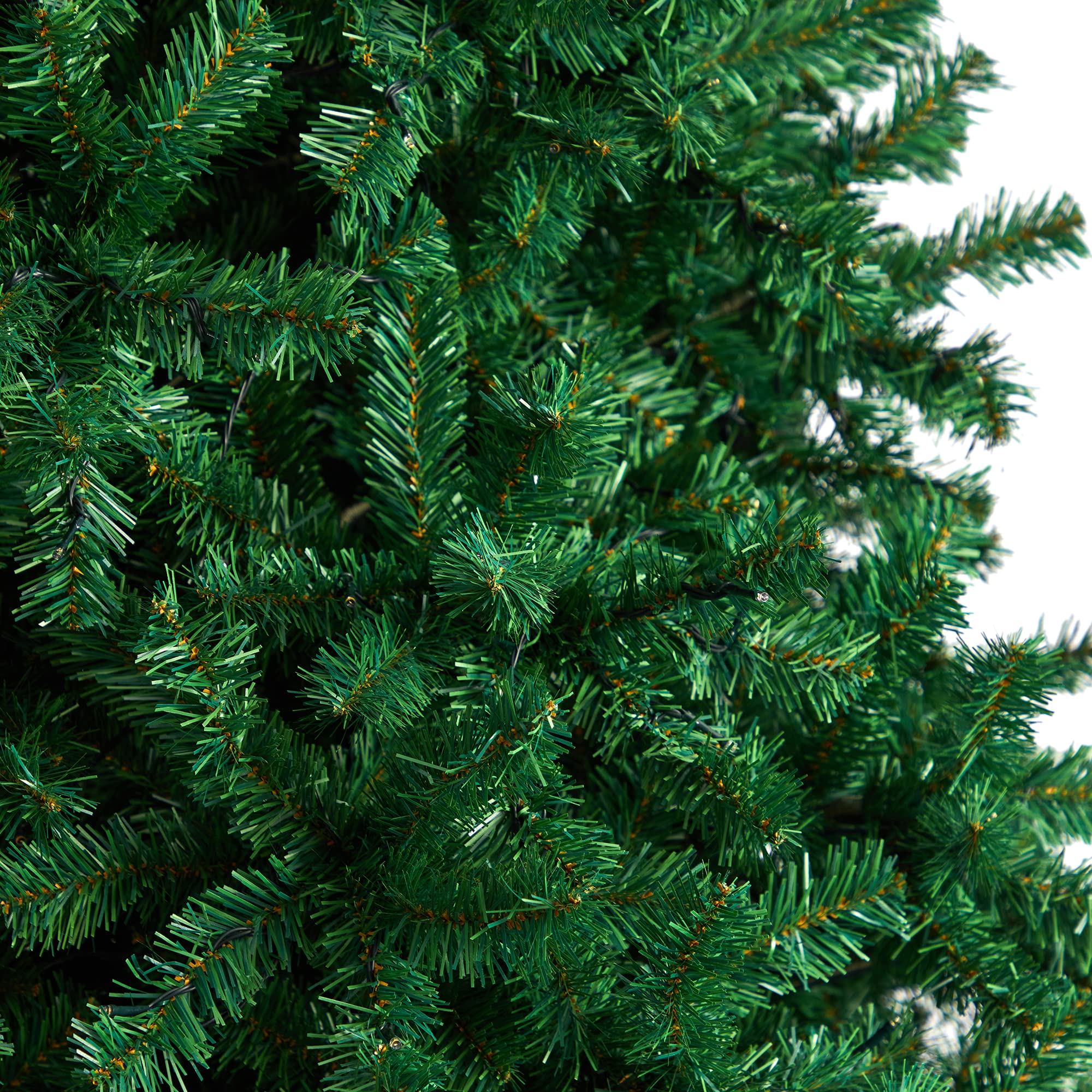 Nearly Natural 10ft Northern Tip Artificial Christmas Tree with 800 Clear LED Lights & 2200 Bendable Branches - Perfect for Holiday Home Decor, Office, and Party Decoration