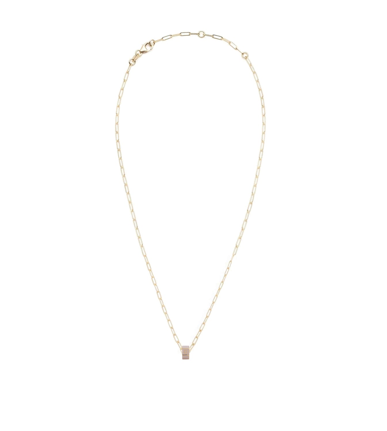 Custom Faceted Heartbeat Pendant Necklace - Dainty Rose Gold Clip Chain for Women - Perfect for Valentine's Day, Anniversary & Romantic Gifts