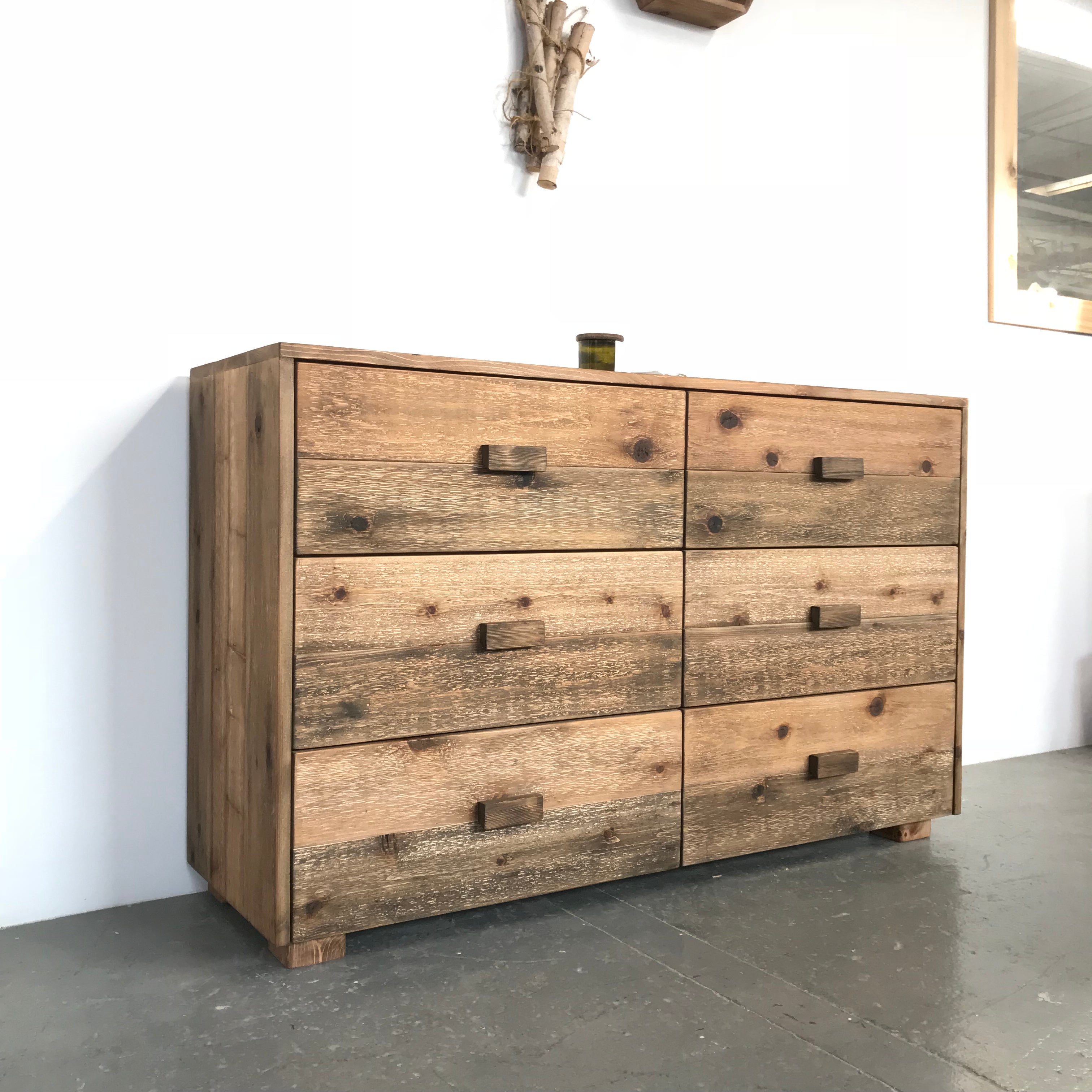 Handmade in USA Six Drawer Dresser - Solid Wood Bedroom Storage Furniture for Clothes & Linens | Perfect for Master Bedroom, Guest Room & Nursery Organization