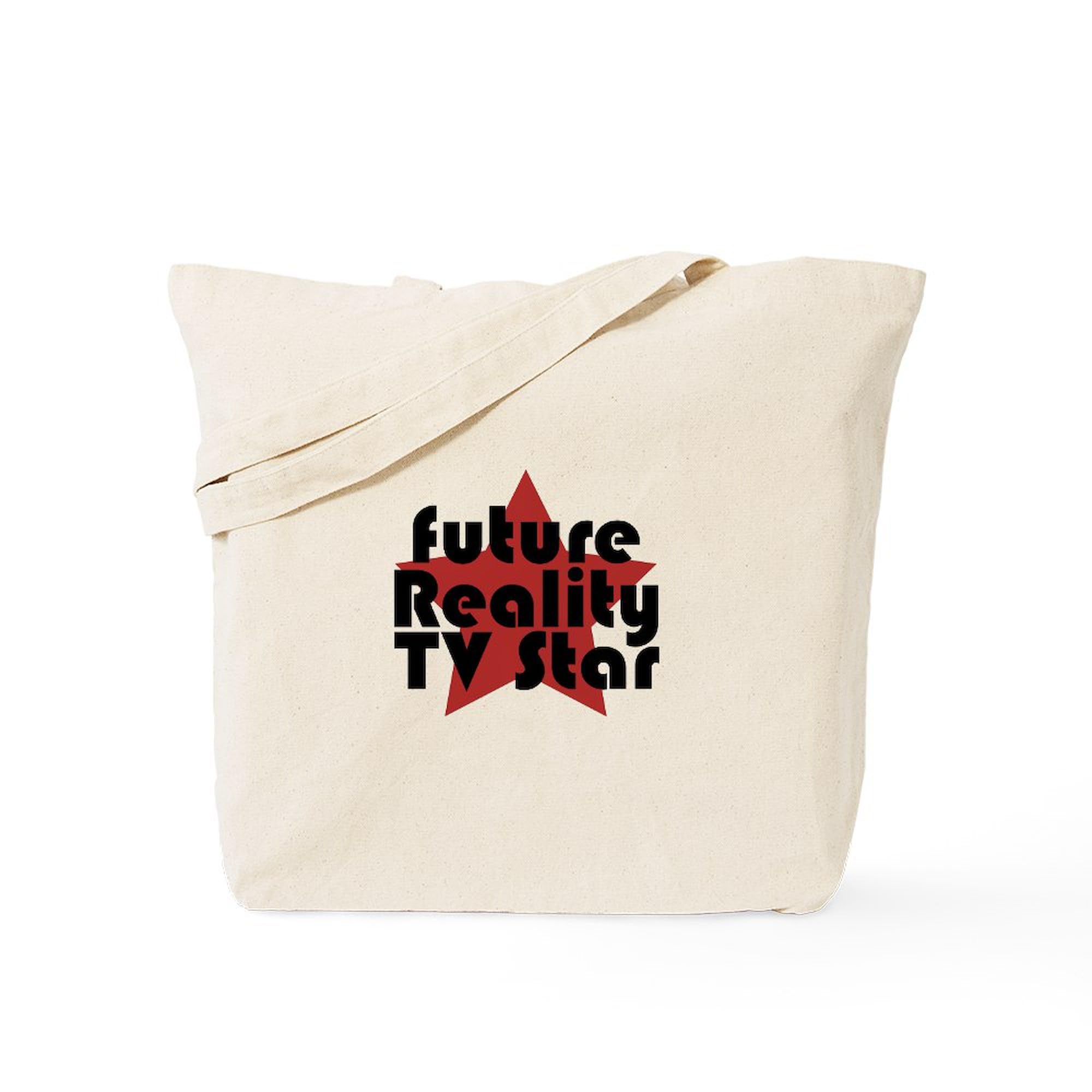 Future Reality TV Star Tote Bag - Natural Canvas Reusable Shopping Bag for Groceries, Beach & Everyday Use