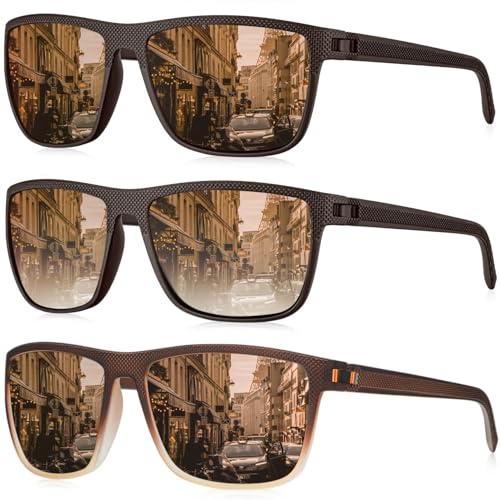 (3 Pack) Brown/Gradient Brown/Brown